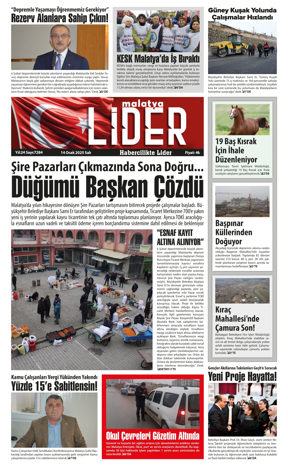 14 OCAK 2025 LİDER GAZETESİ
