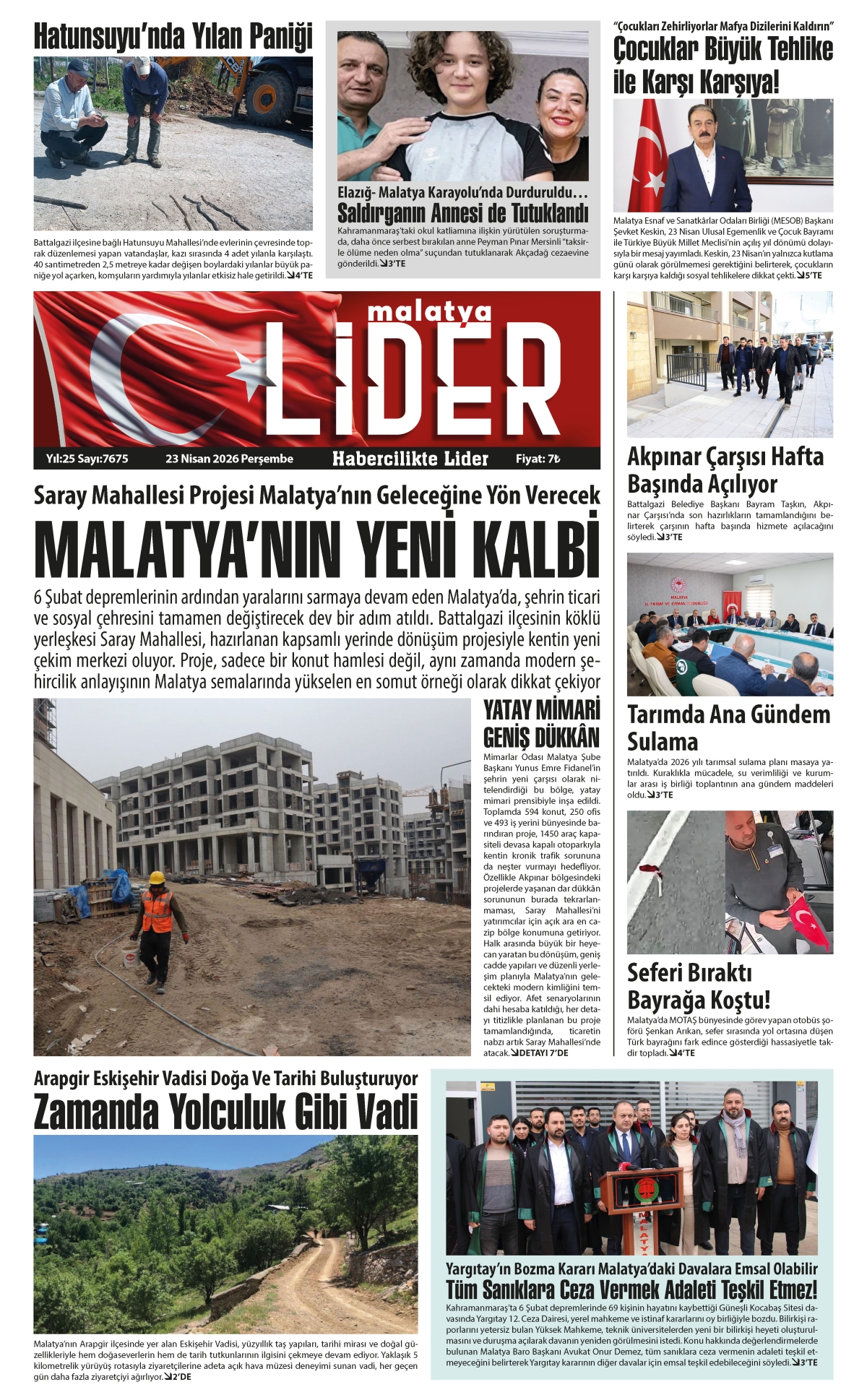 23 NİSAN 2026 LİDER GAZETESİ