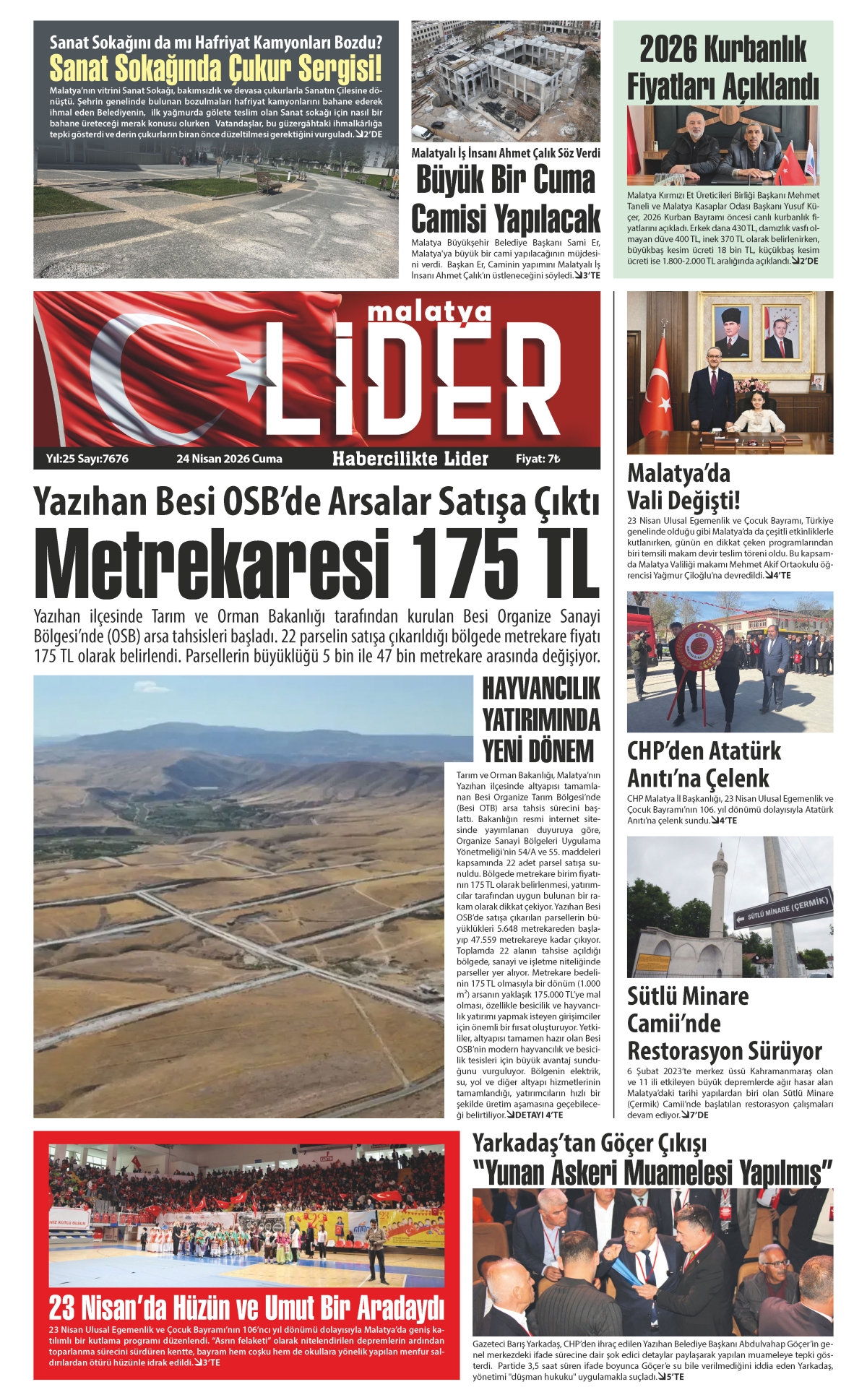 24 NİSAN 2026 LİDER GAZETESİ