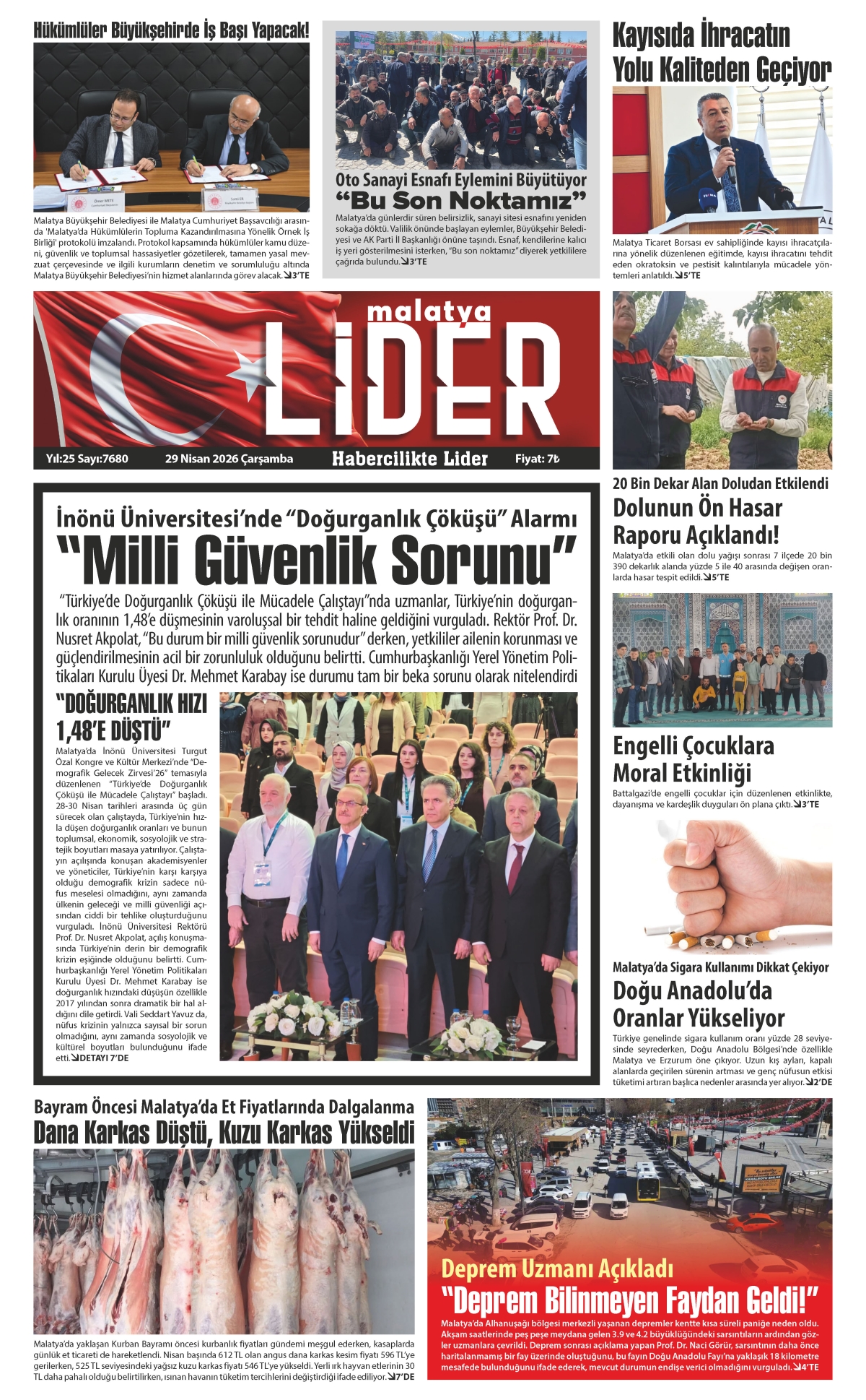 29 NİSAN 2026 LİDER GAZETESİ
