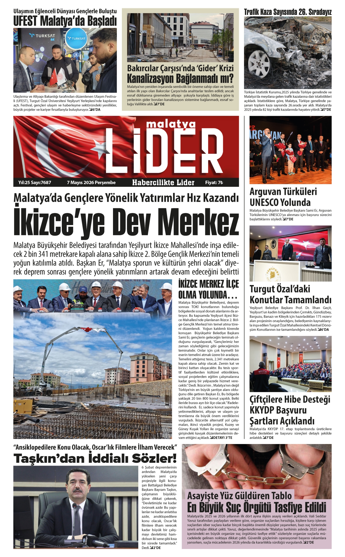 07 MAYIS 2026 LİDER GAZETESİ