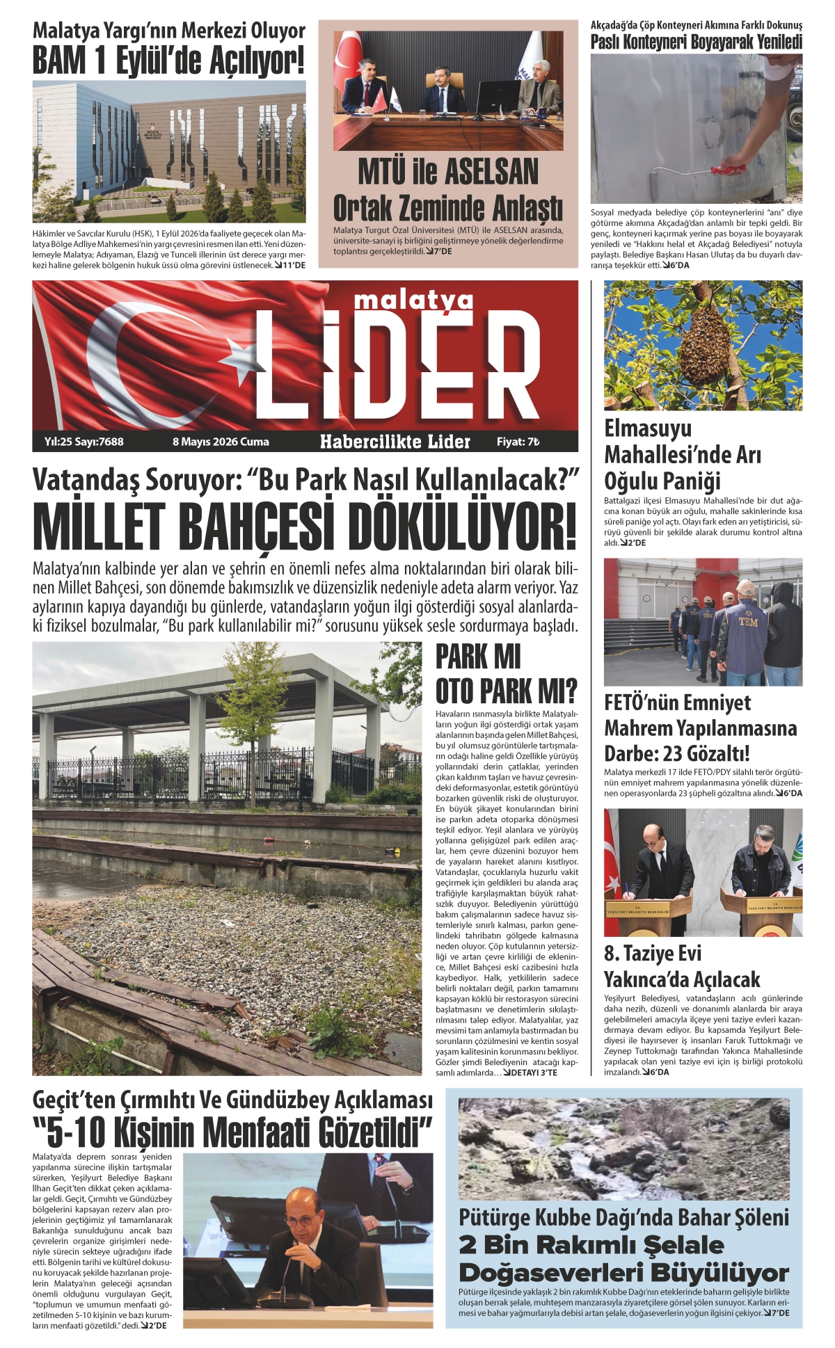 08 MAYIS 2026 LİDER GAZETESİ