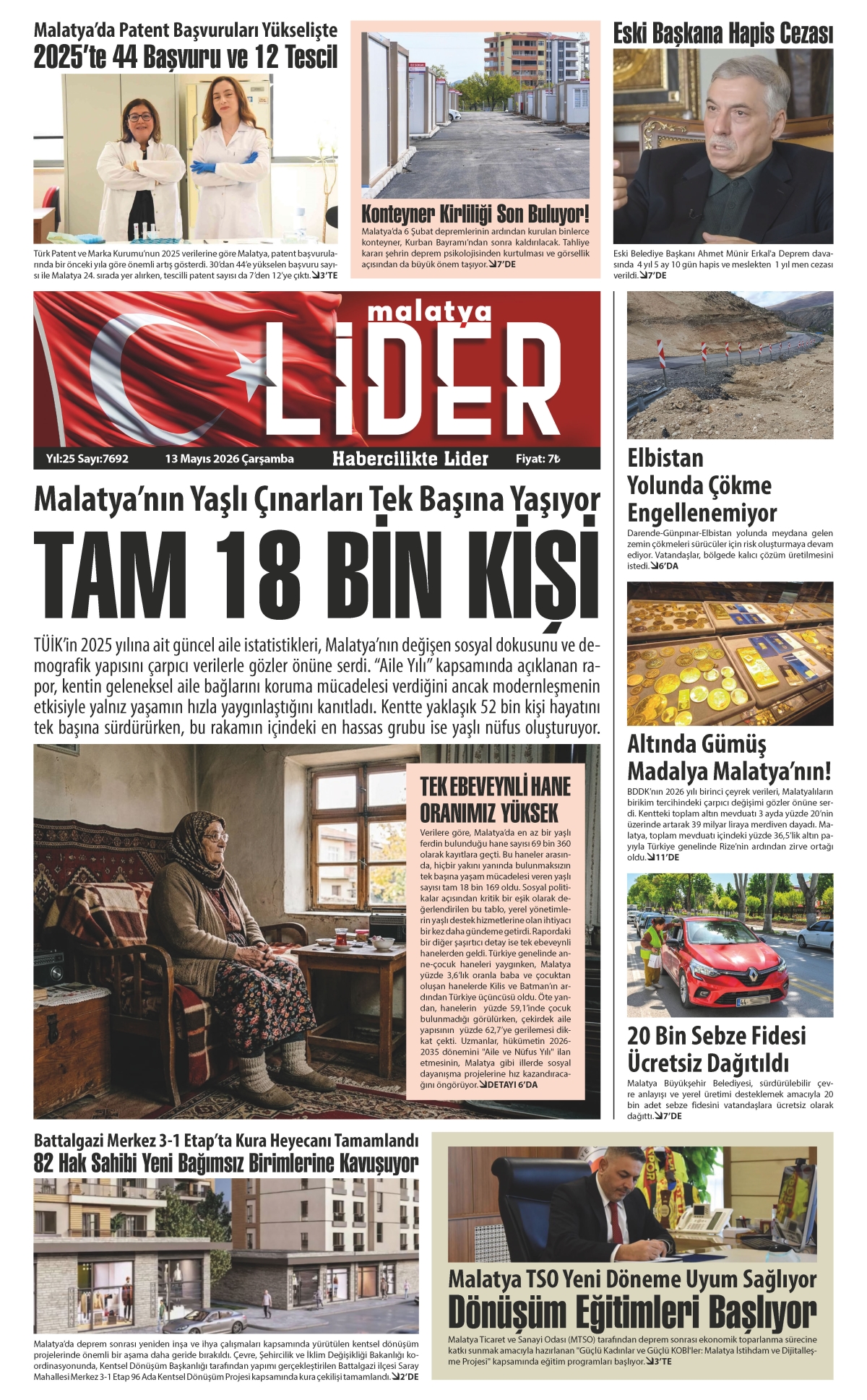 13 MAYIS 2026 LİDER GAZETESİ