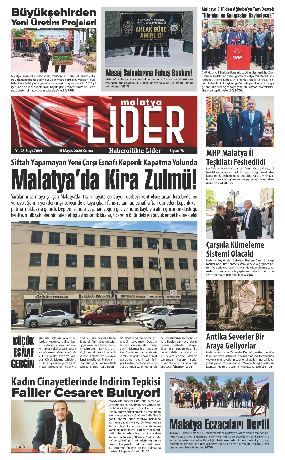 15 MAYIS 2026 LİDER GAZETESİ