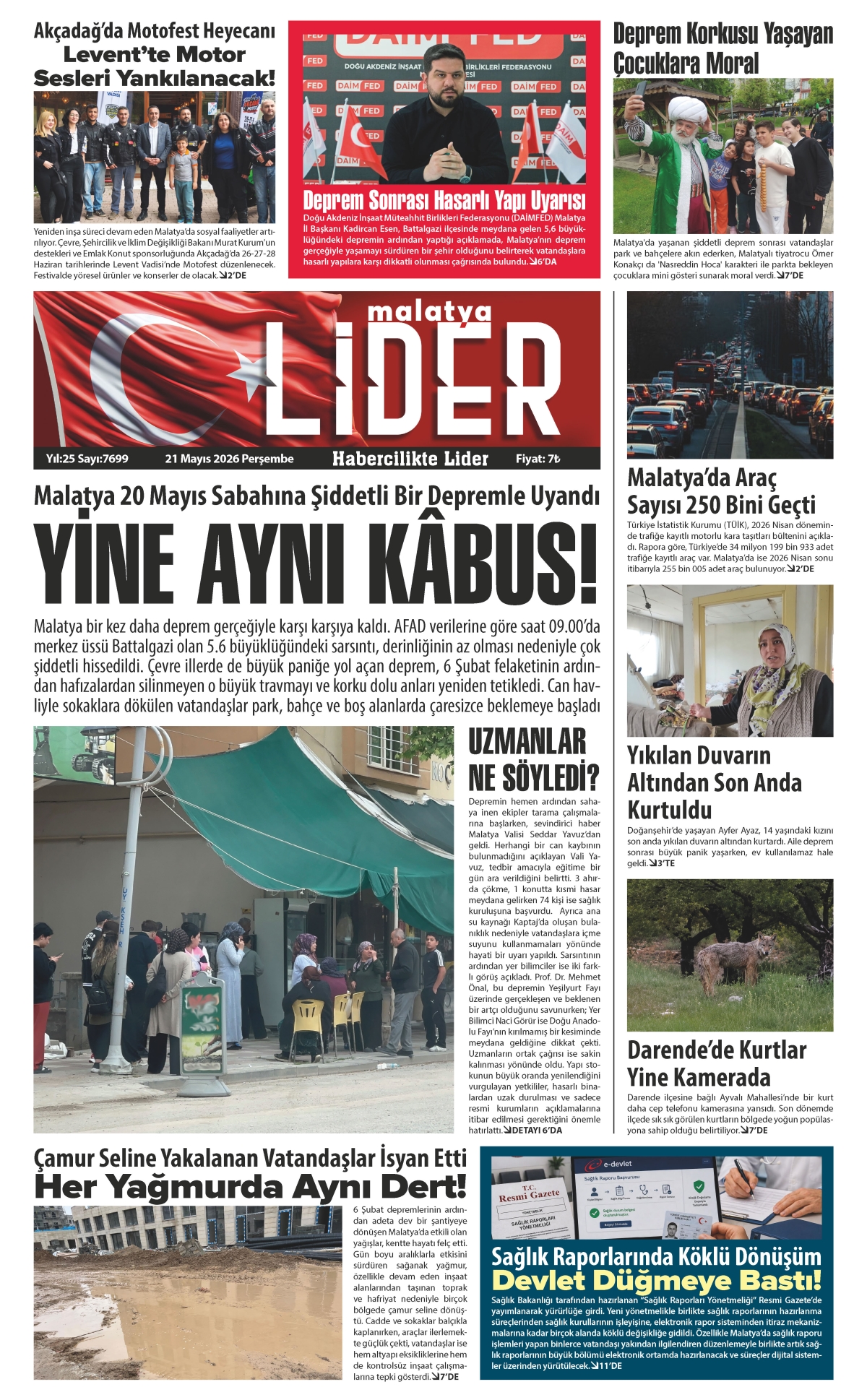 21 MAYIS 2026 LİDER GAZETESİ