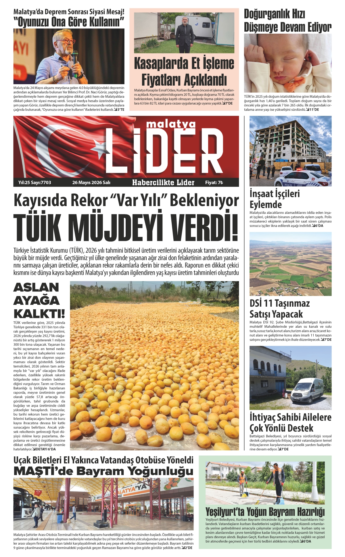 26 MAYIS 2026 LİDER GAZETESİ