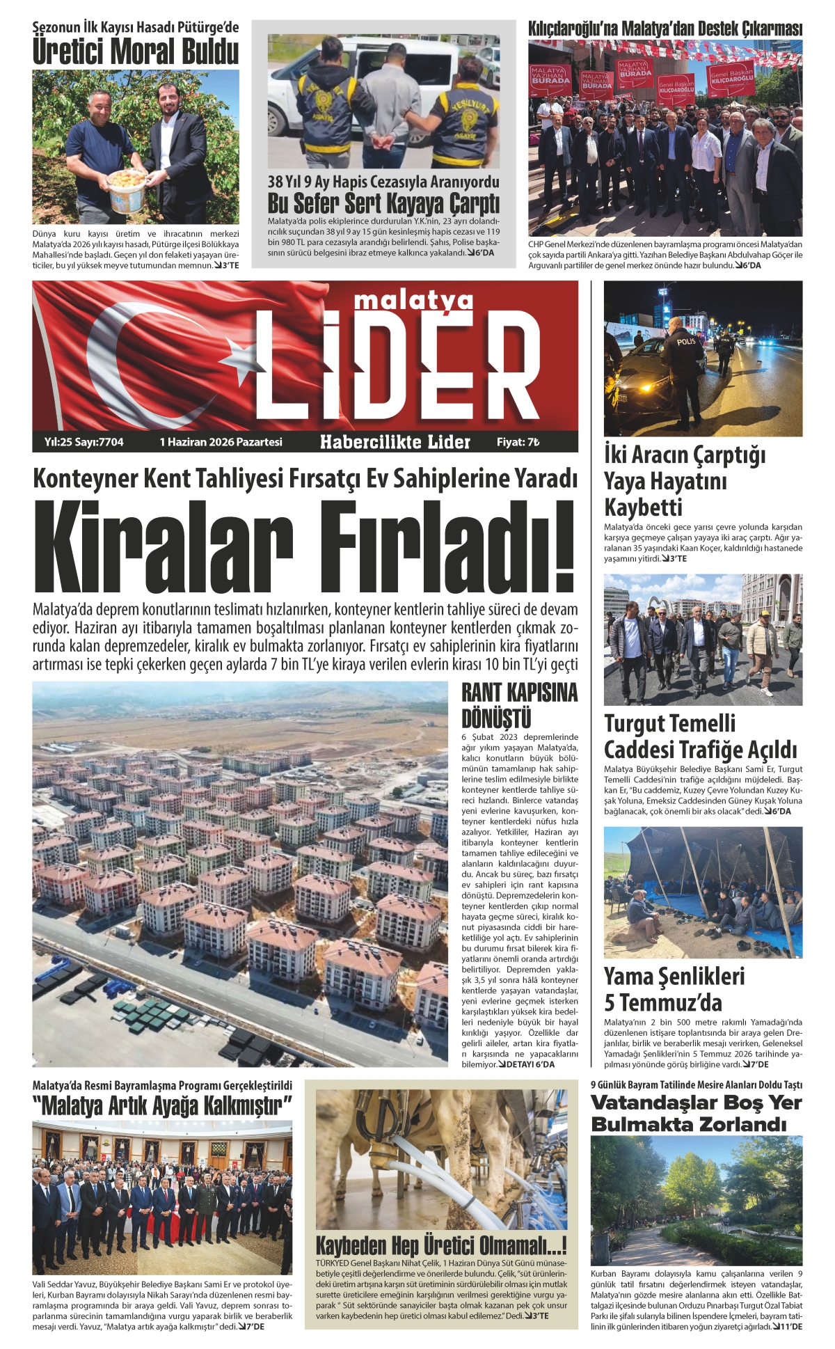 01 HAZİRAN 2026 LİDER GAZETESİ