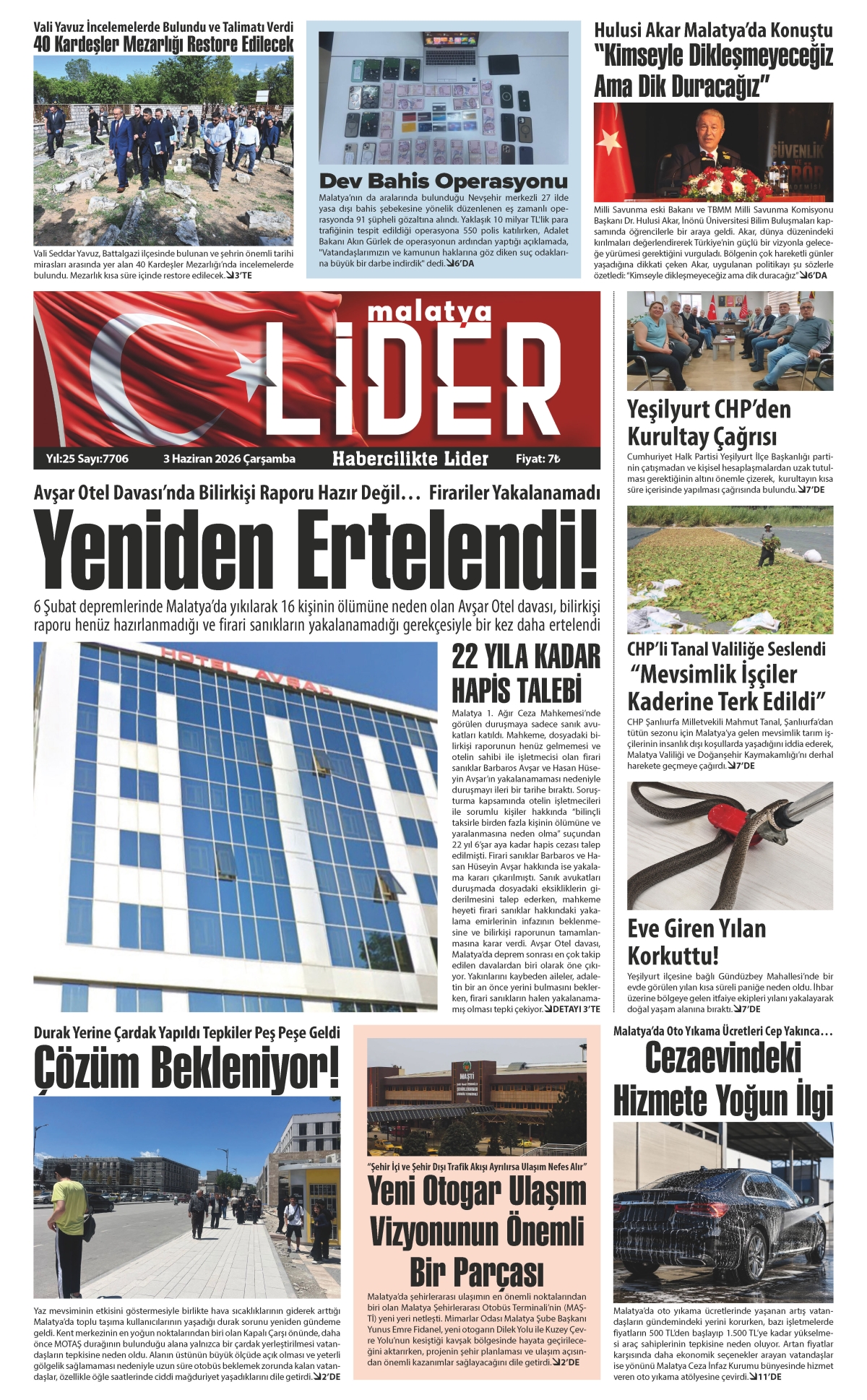 03 HAZİRAN 2026 LİDER GAZETESİ