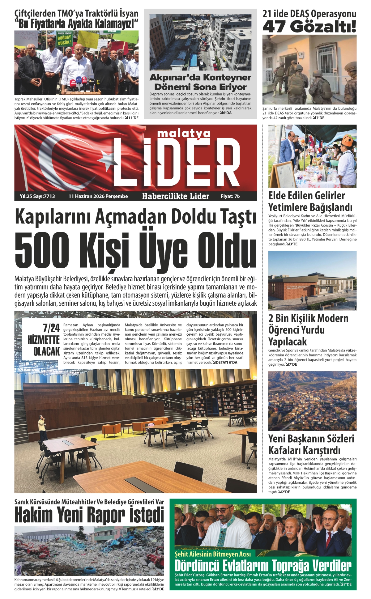 11 HAZİRAN 2026 LİDER GAZETESİ