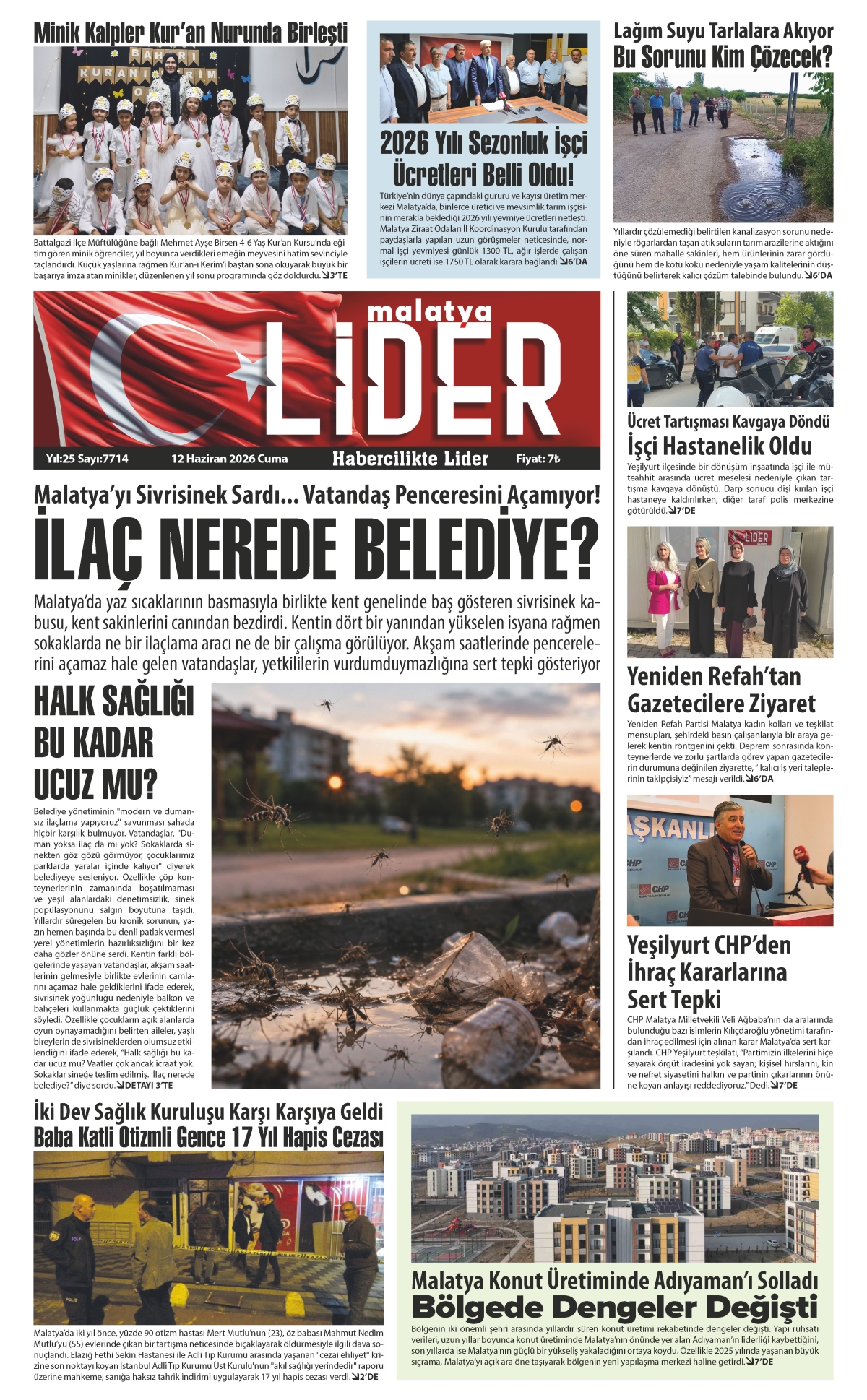 12 HAZİRAN 2026 LİDER GAZETESİ