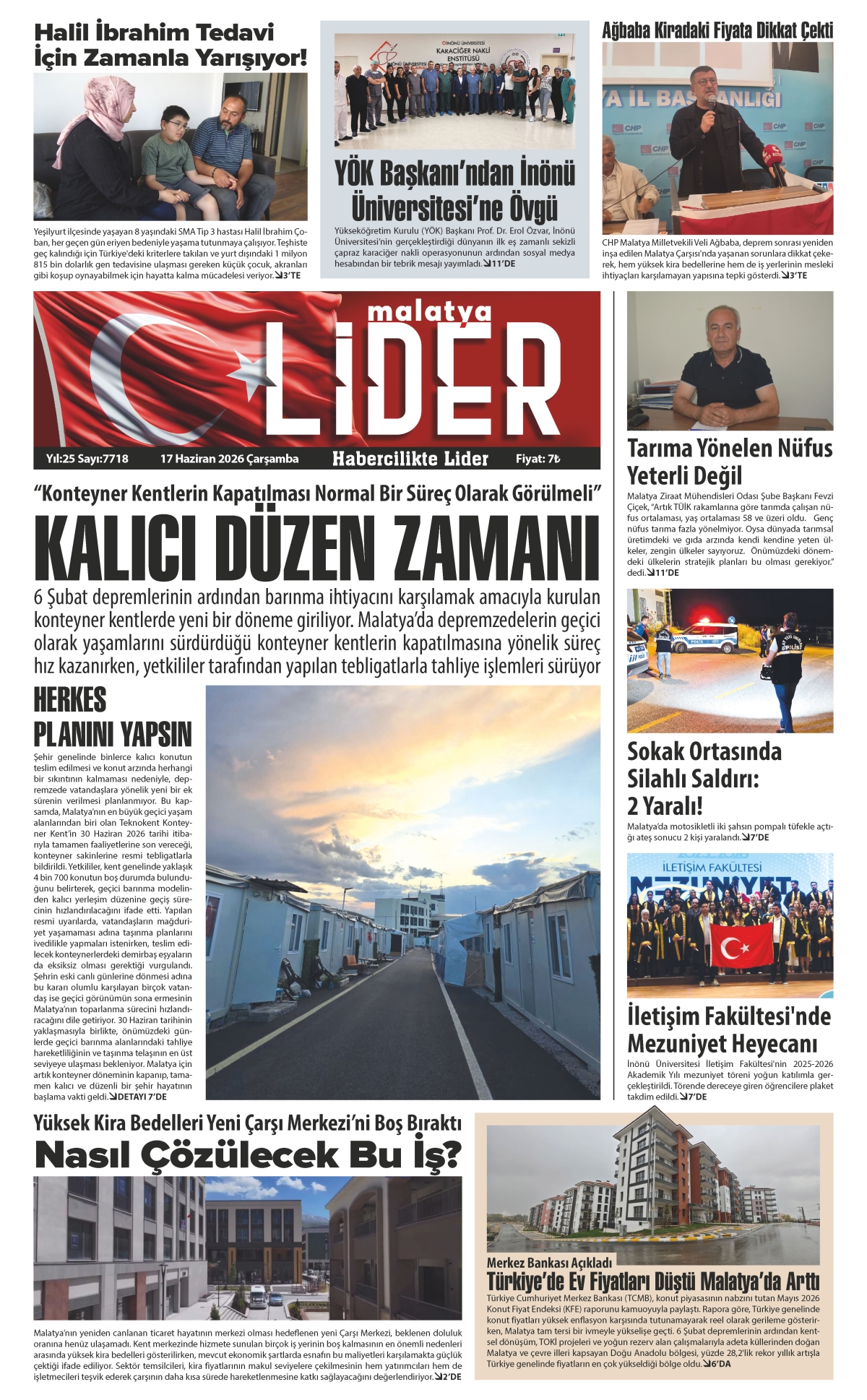 17 HAZİRAN 2026 LİDER GAZETESİ