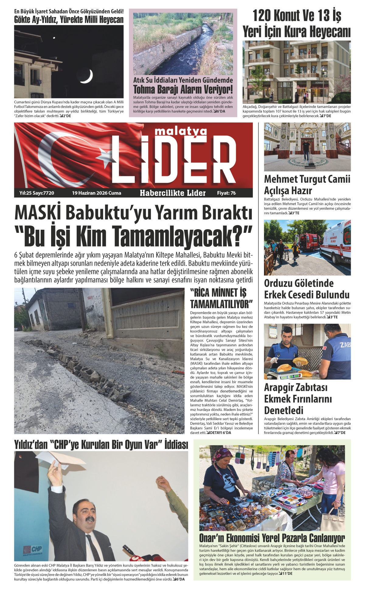 19 HAZİRAN 2026 LİDER GAZETESİ