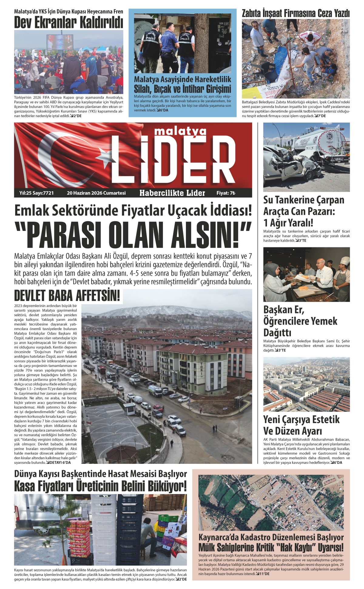 20 HAZİRAN 2026 LİDER GAZETESİ