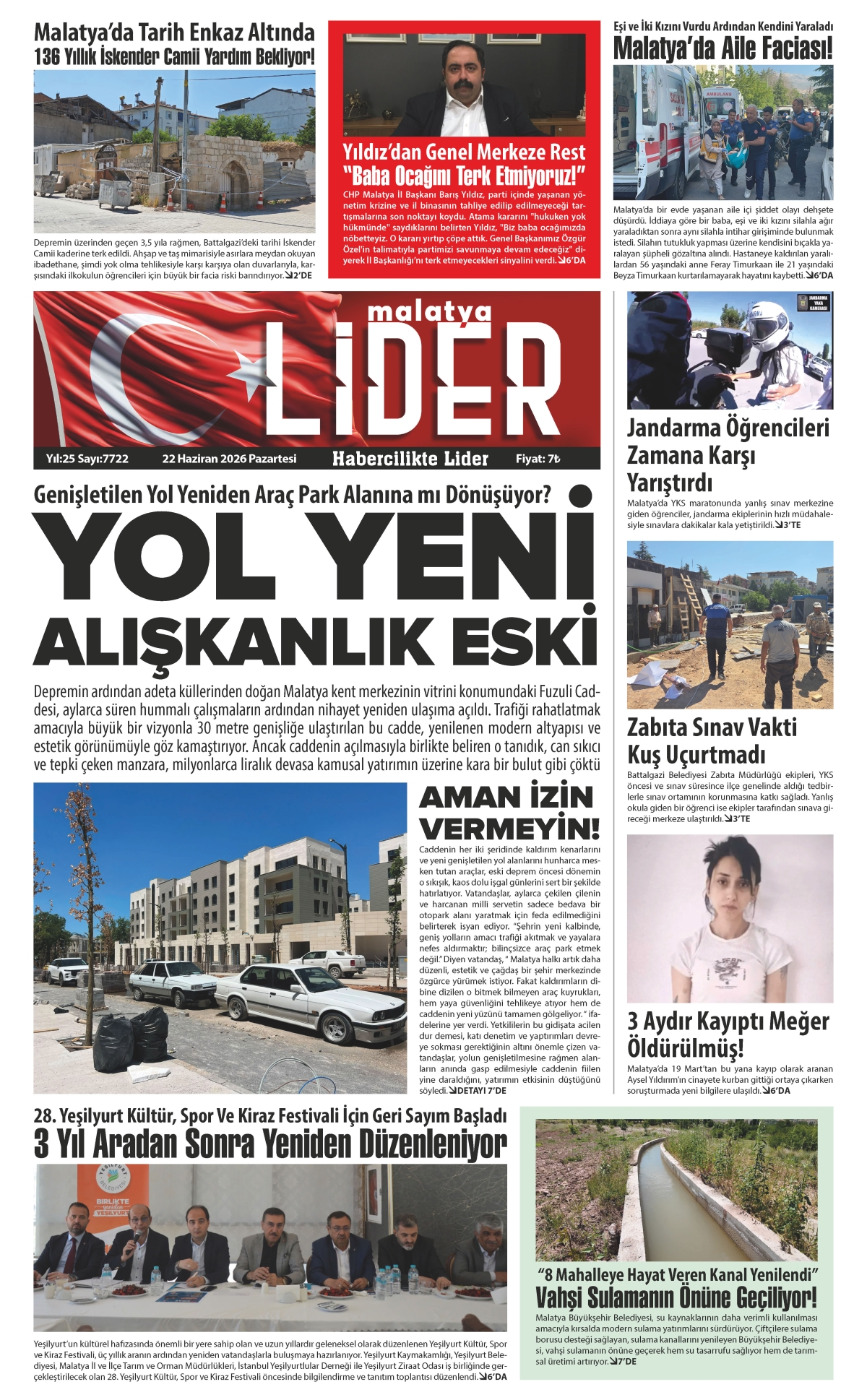 22 HAZİRAN 2026 LİDER GAZETESİ
