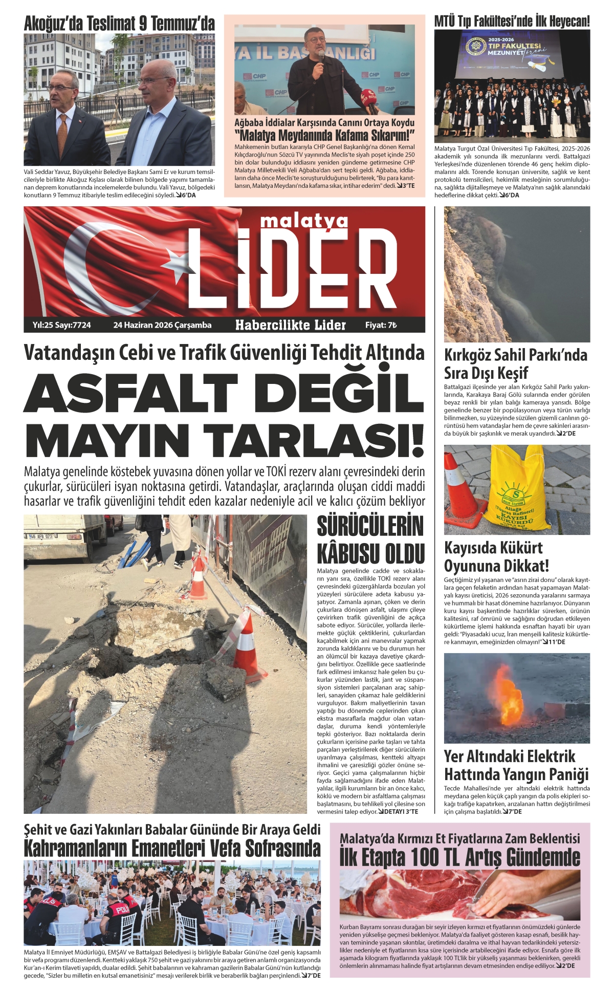24 HAZİRAN 2026 LİDER GAZETESİ