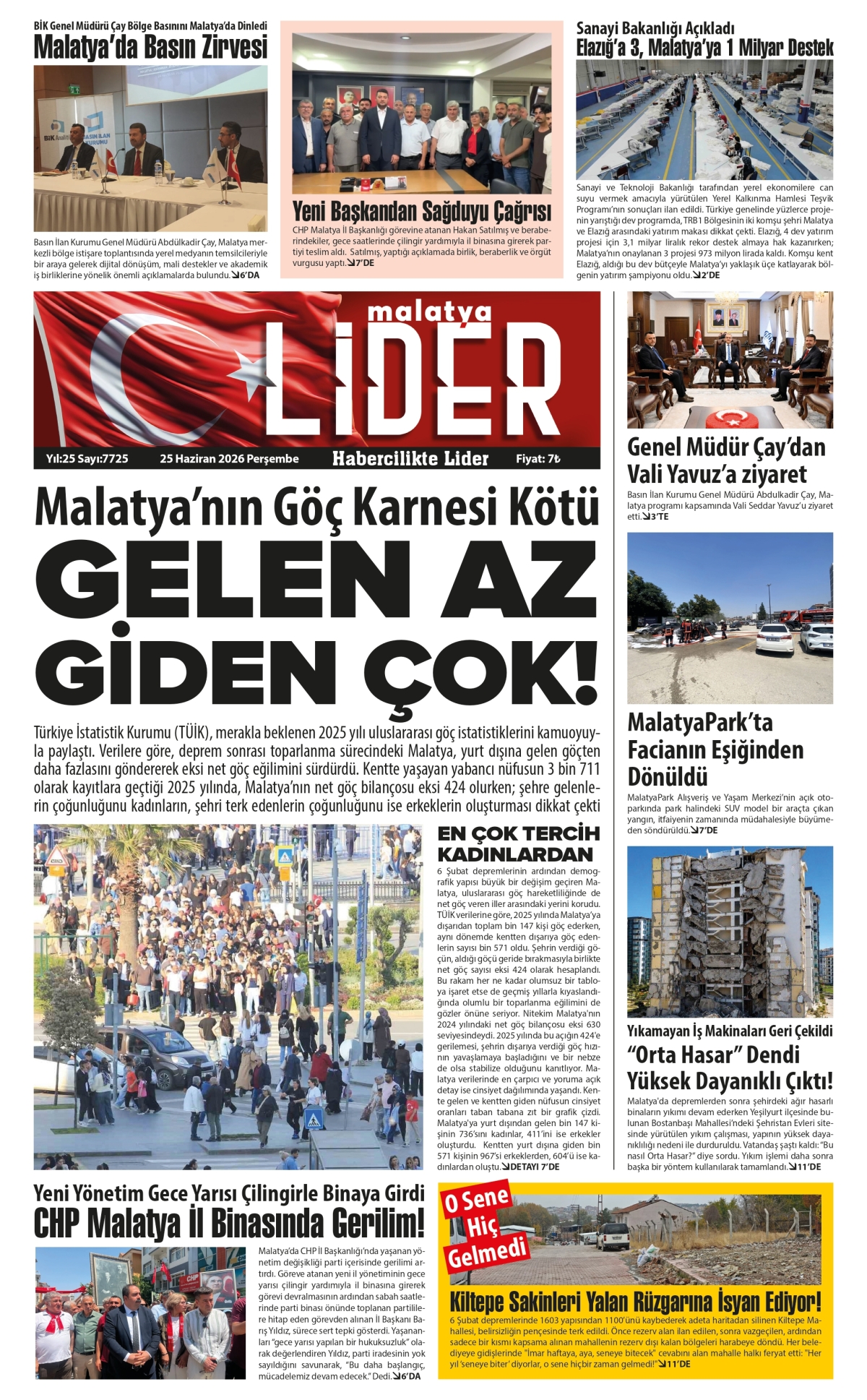 25 HAZİRAN 2026 LİDER GAZETESİ