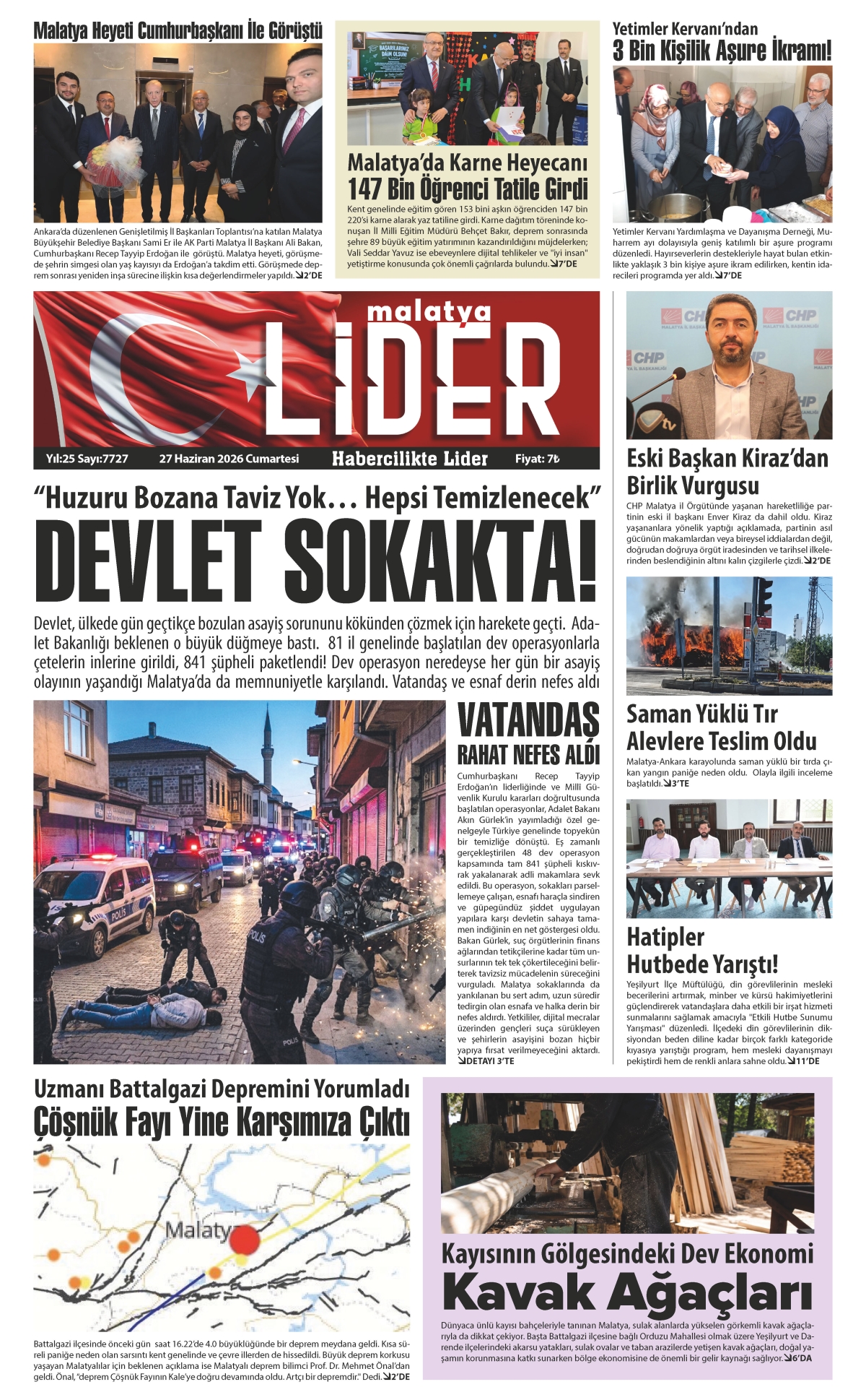 27 HAZİRAN 2026 LİDER GAZETESİ