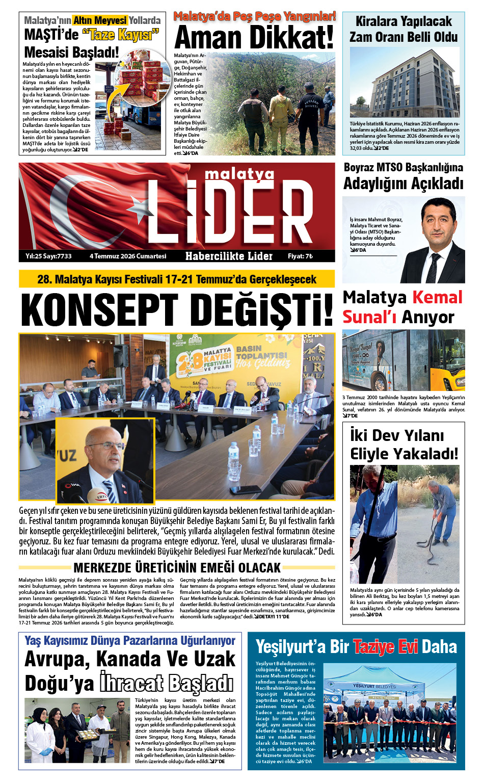 04 TEMMUZ 2026 LİDER GAZETESİ