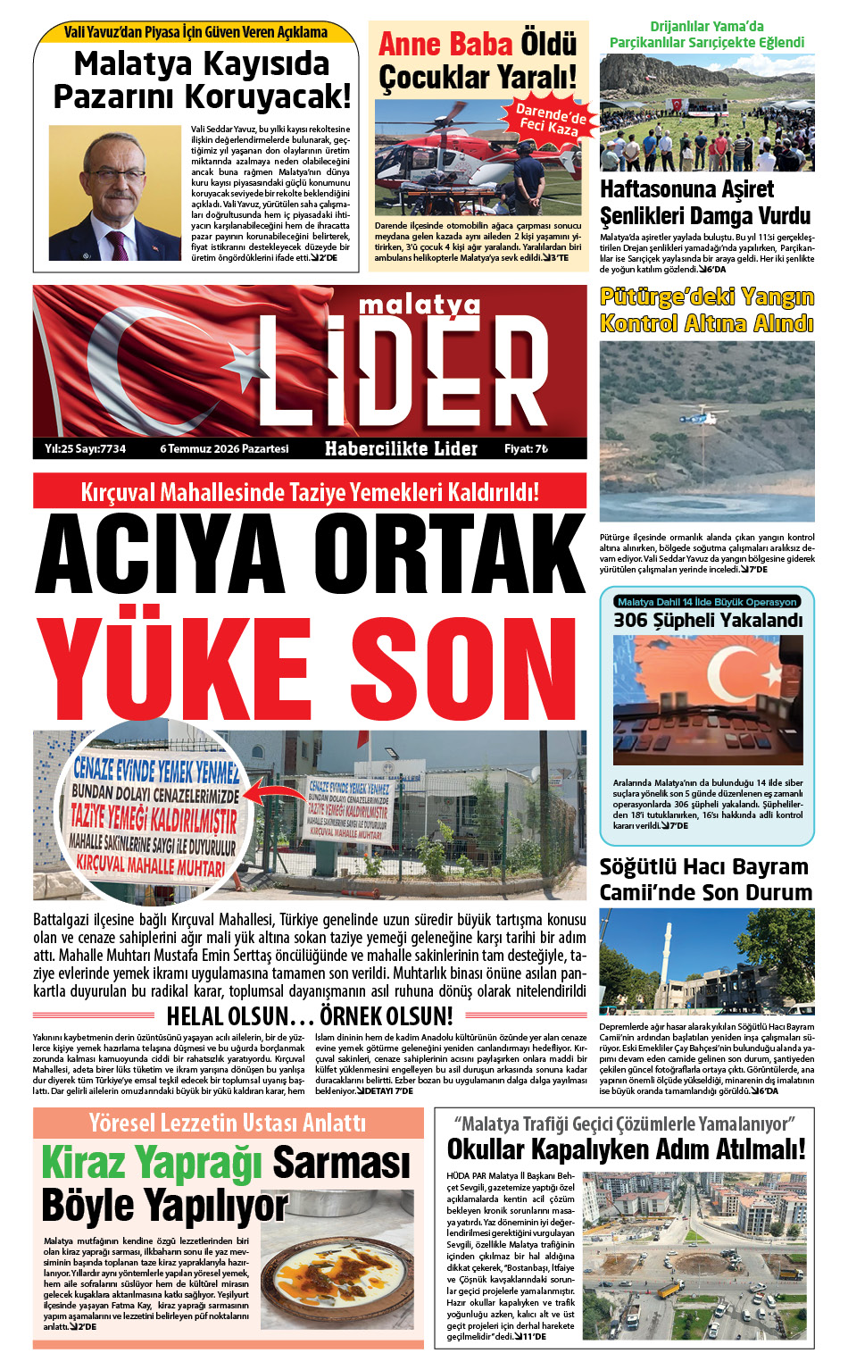 06 TEMMUZ 2026 LİDER GAZETESİ