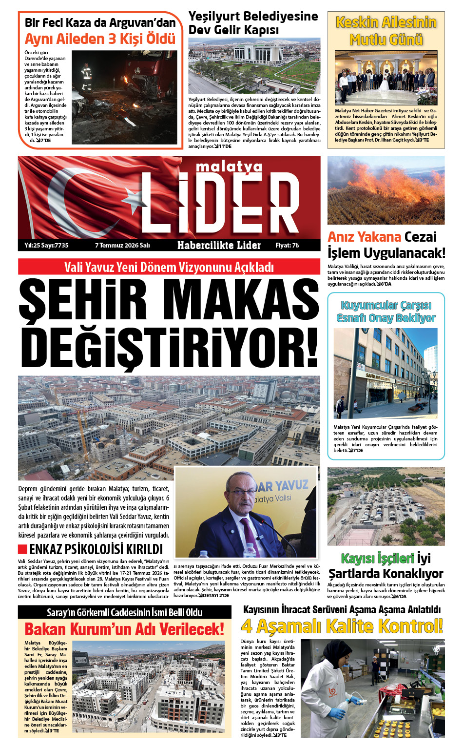 07 TEMMUZ 2026 LİDER GAZETESİ