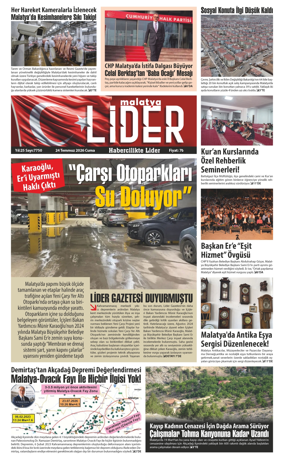24 TEMMUZ 2026 LİDER GAZETESİ