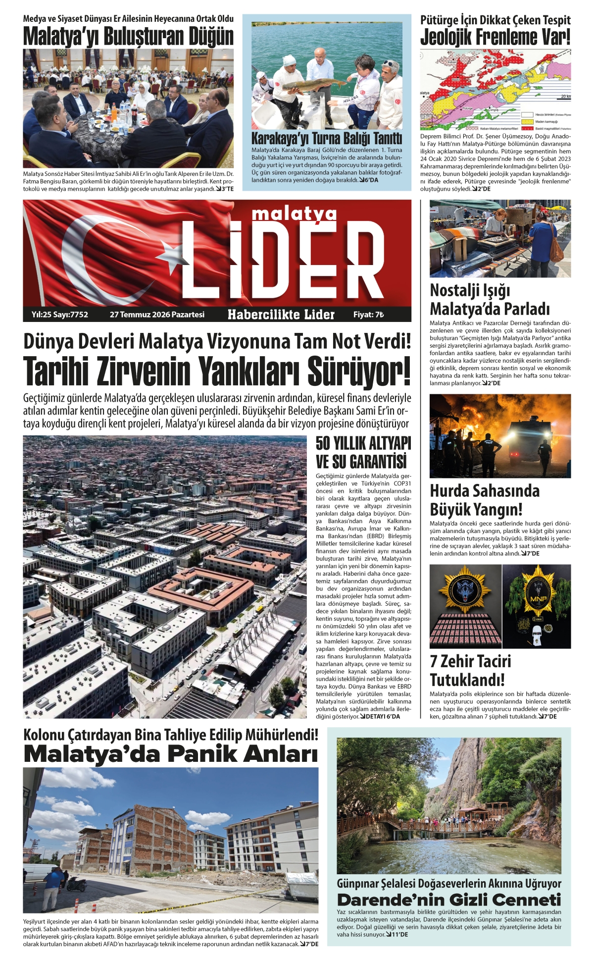27 TEMMUZ 2026 LİDER GAZETESİ