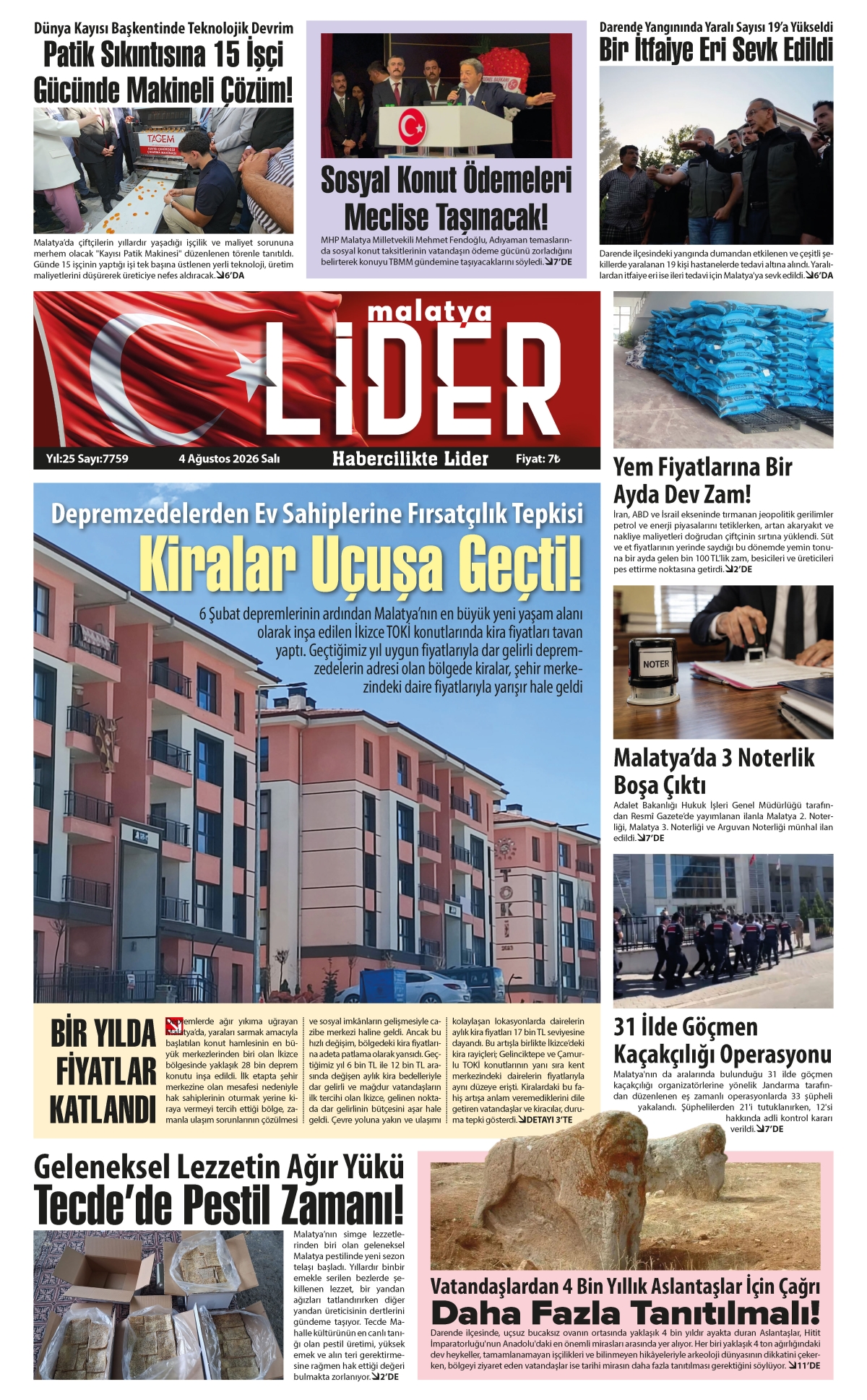 04 AĞUSTOS 2026 LİDER GAZETESİ