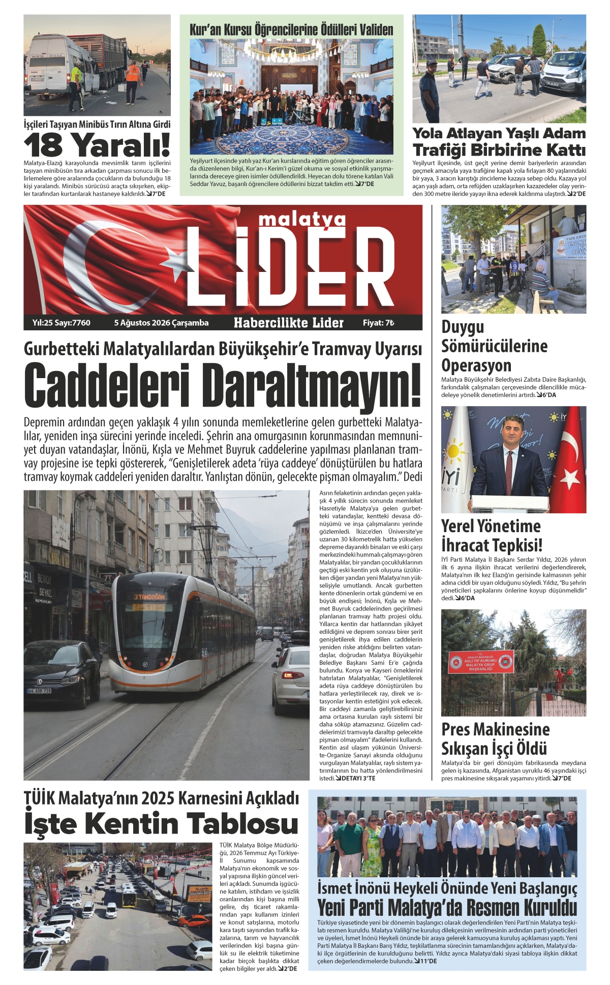 05 AĞUSTOS 2026 LİDER GAZETESİ