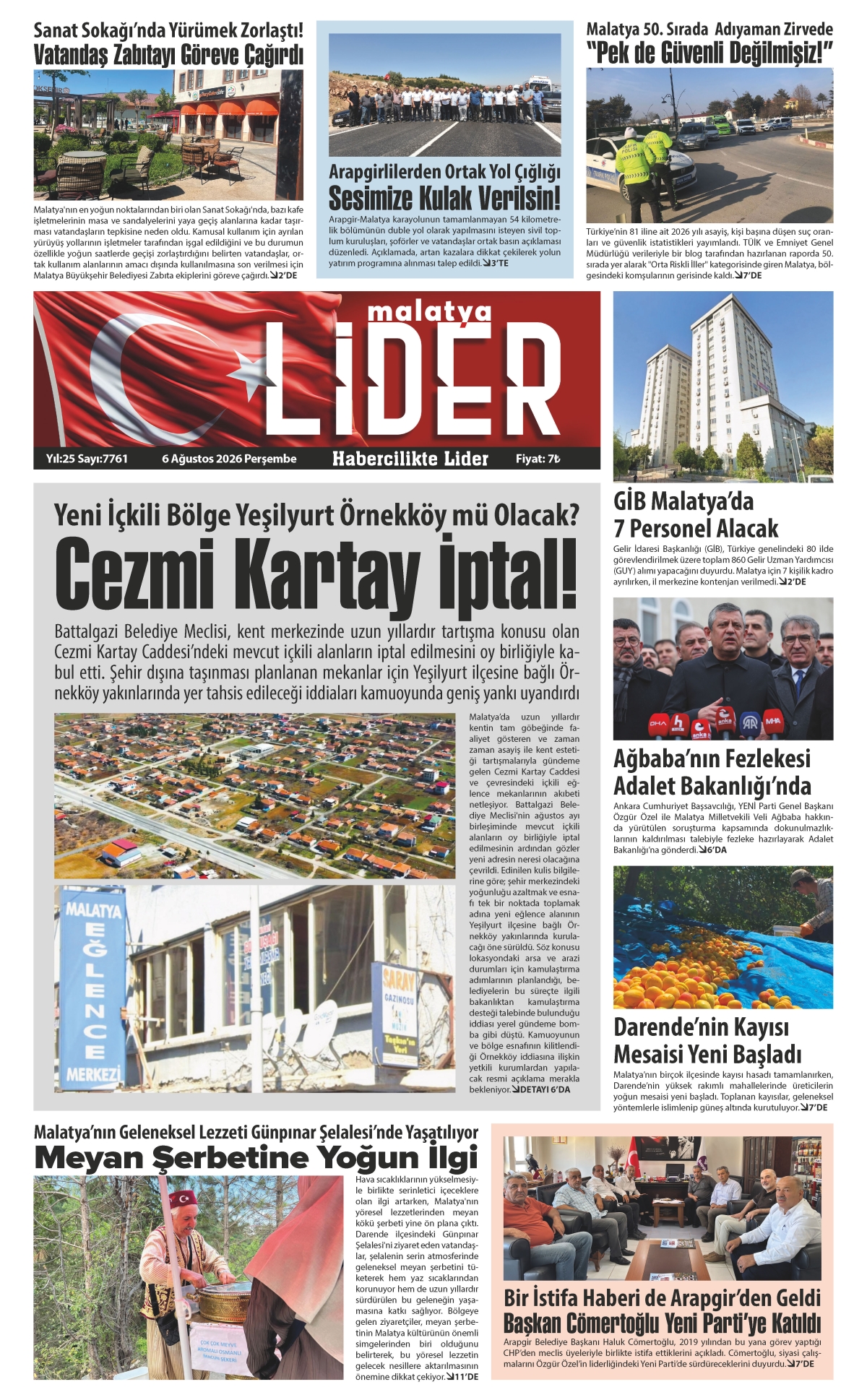 06 AĞUSTOS 2026 LİDER GAZETESİ