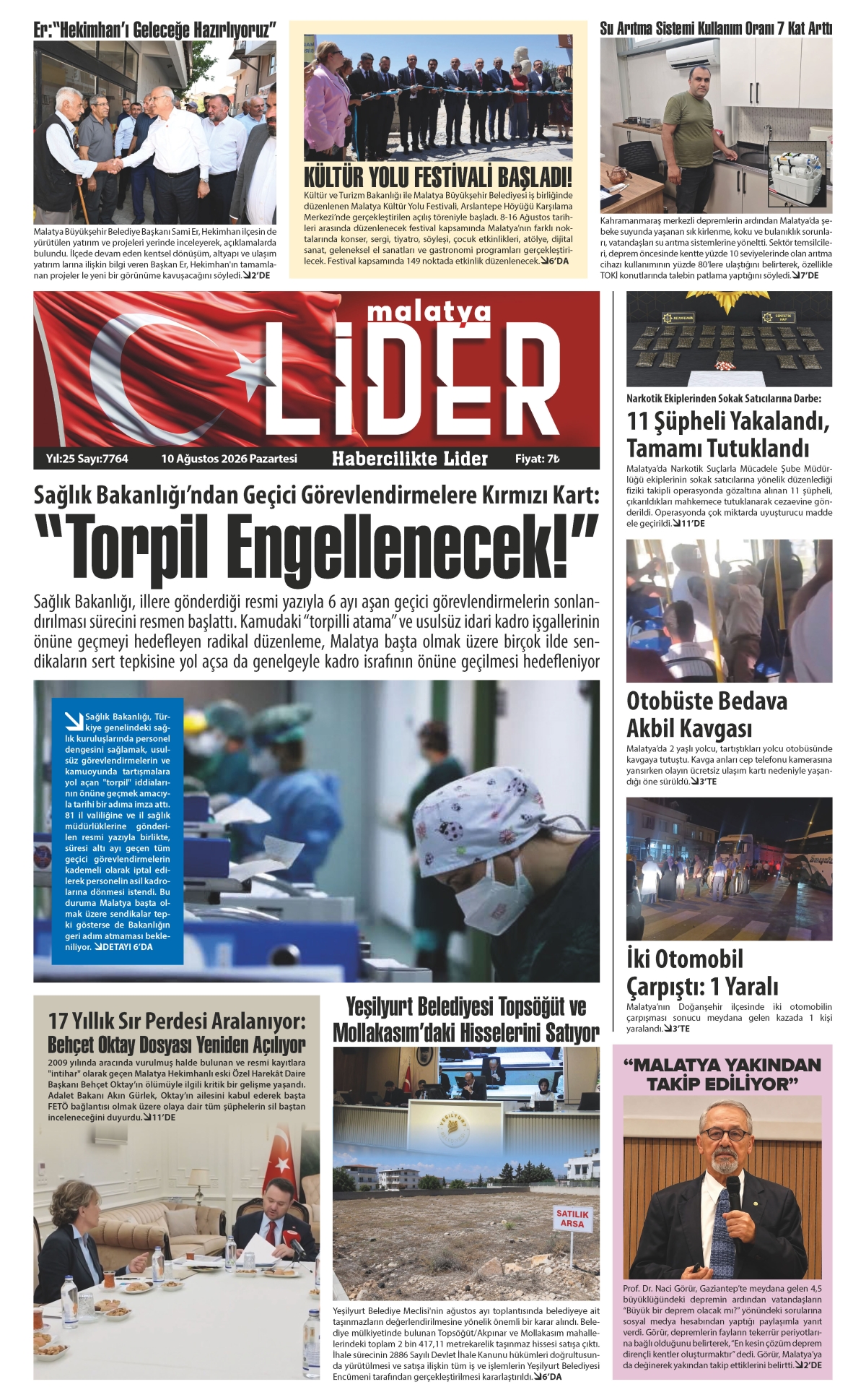 10 AĞUSTOS 2026 LİDER GAZETESİ