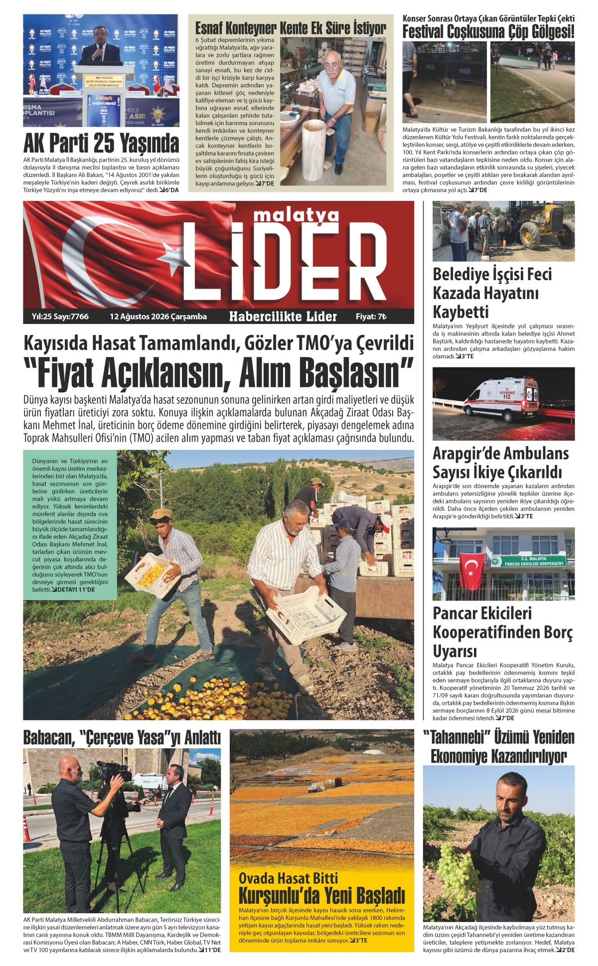 12 AĞUSTOS 2026 LİDER GAZETESİ