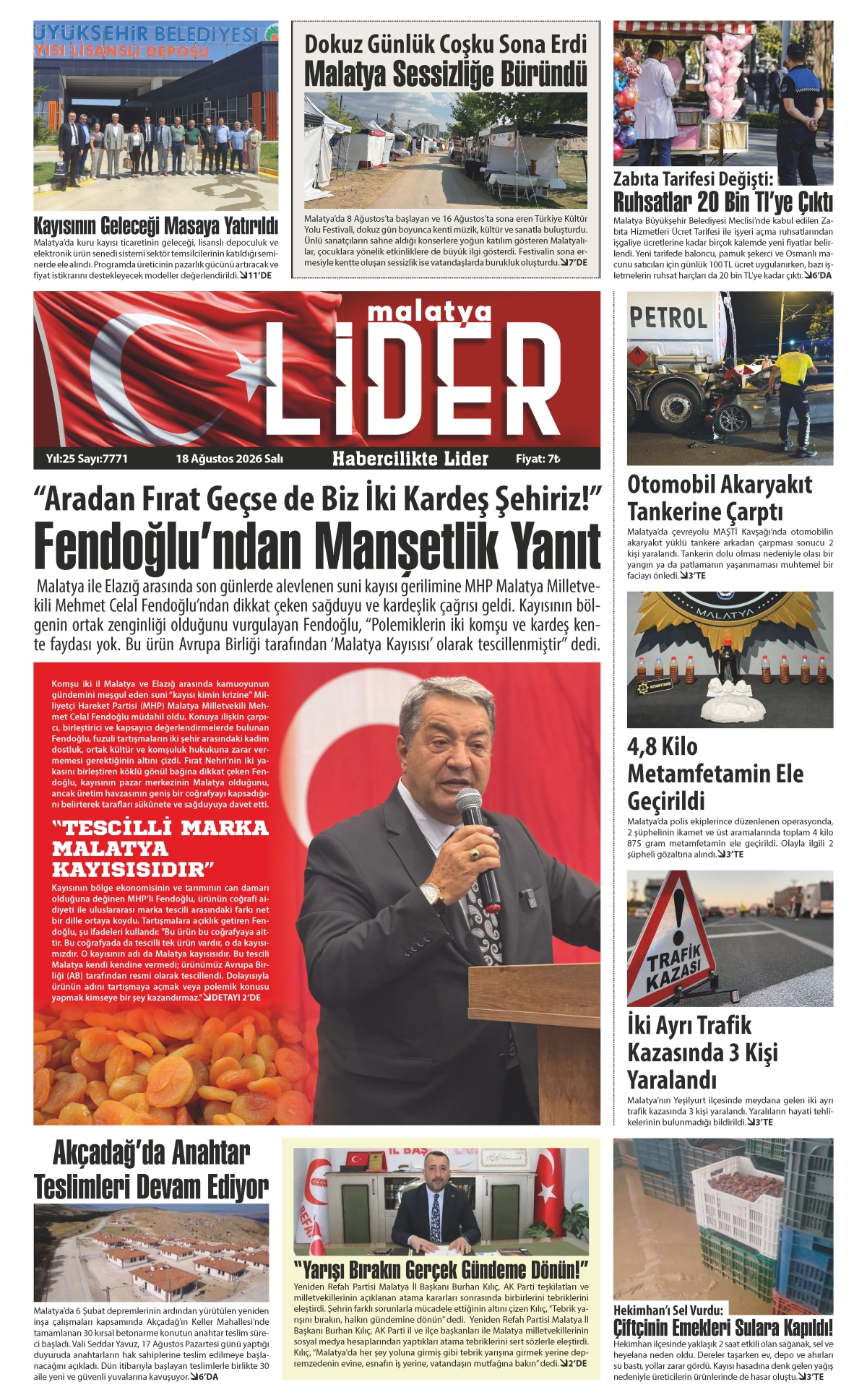 18 AĞUSTOS 2026 LİDER GAZETESİ