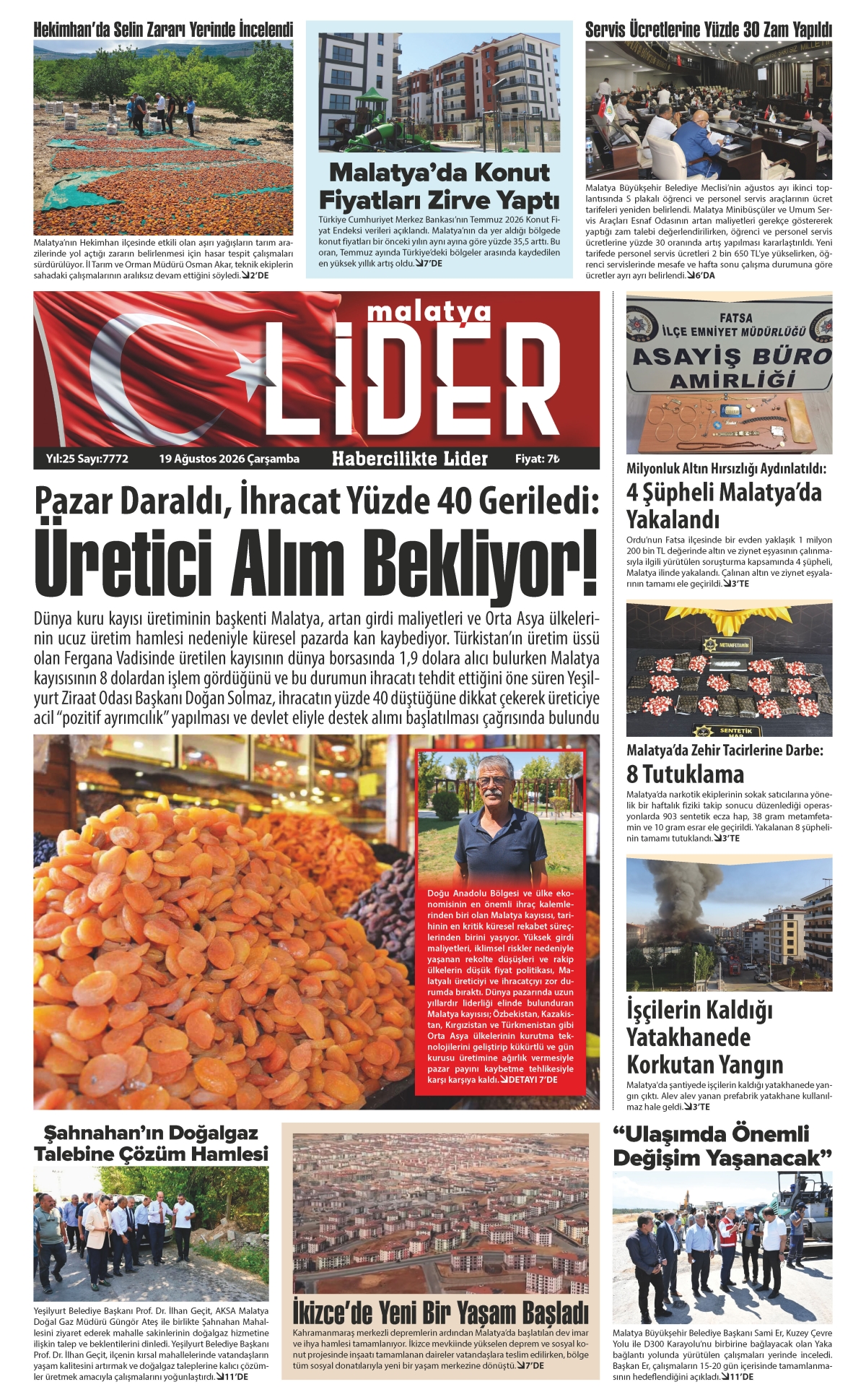19 AĞUSTOS 2026 LİDER GAZETESİ