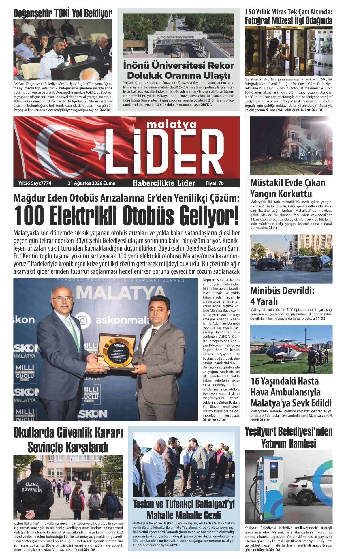 21 AĞUSTOS 2026 LİDER GAZETESİ