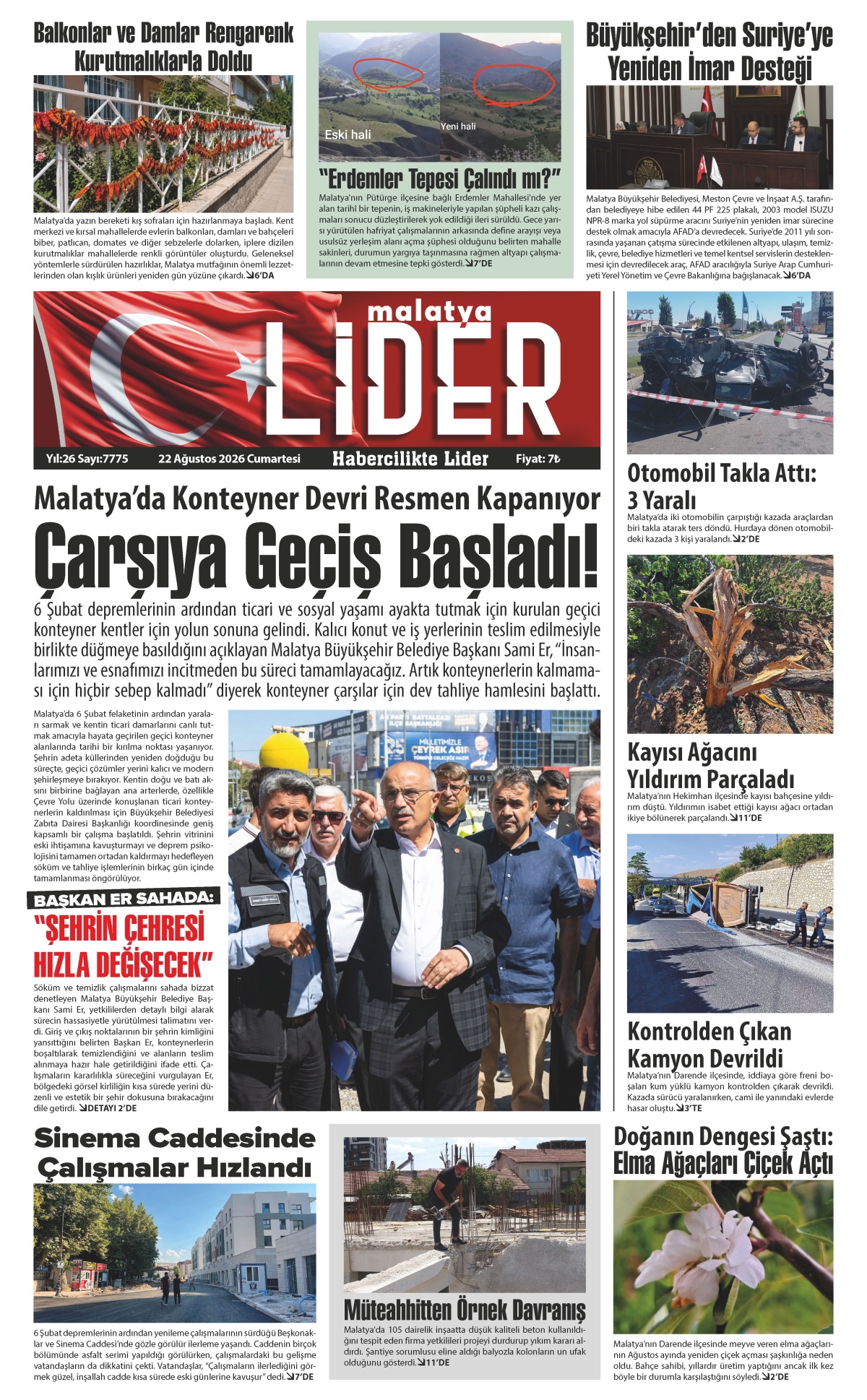 22 AĞUSTOS 2026 LİDER GAZETESİ