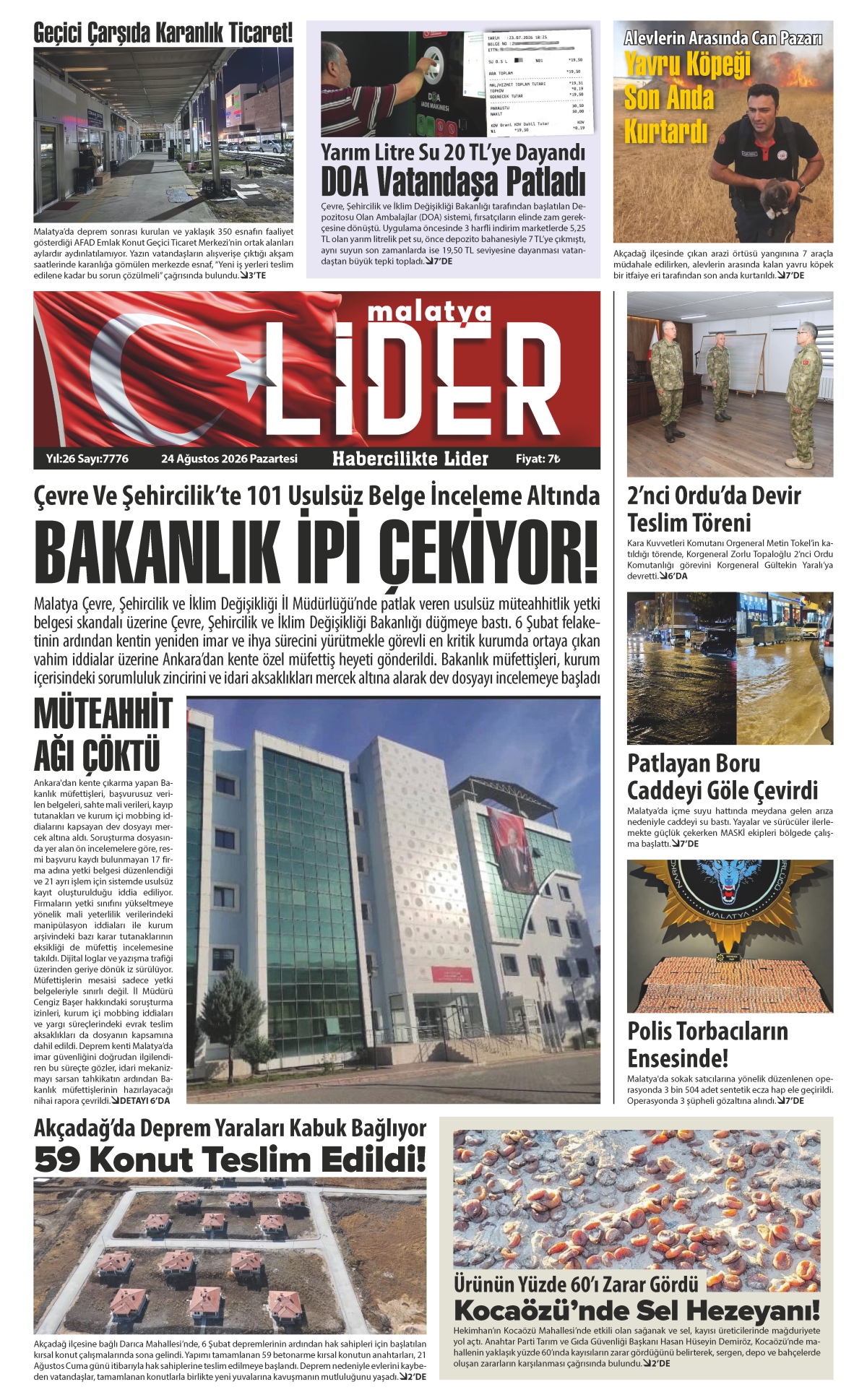 24 AĞUSTOS 2026 LİDER GAZETESİ