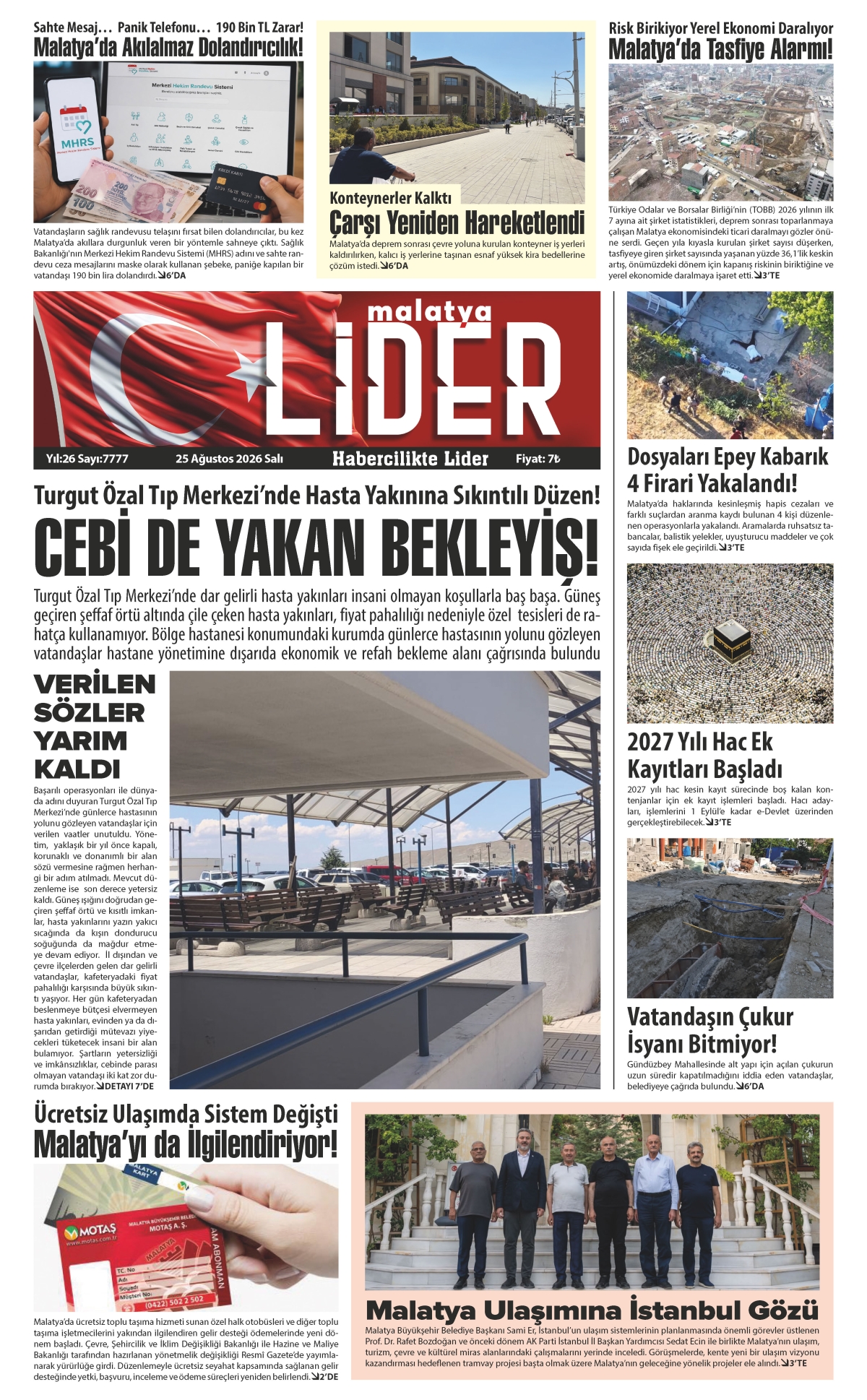 25 AĞUSTOS 2026 LİDER GAZETESİ