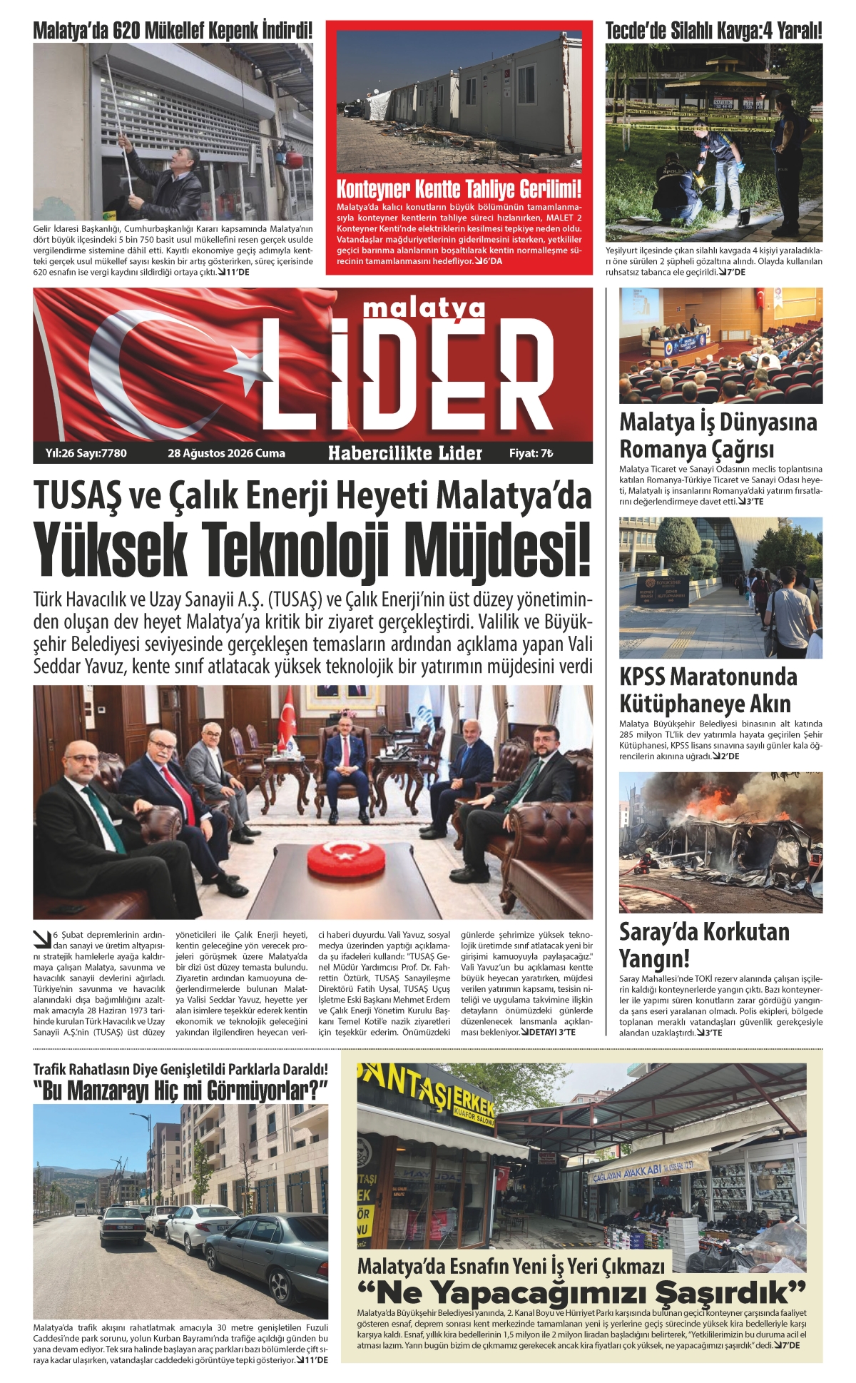 28 AĞUSTOS 2026 LİDER GAZETESİ