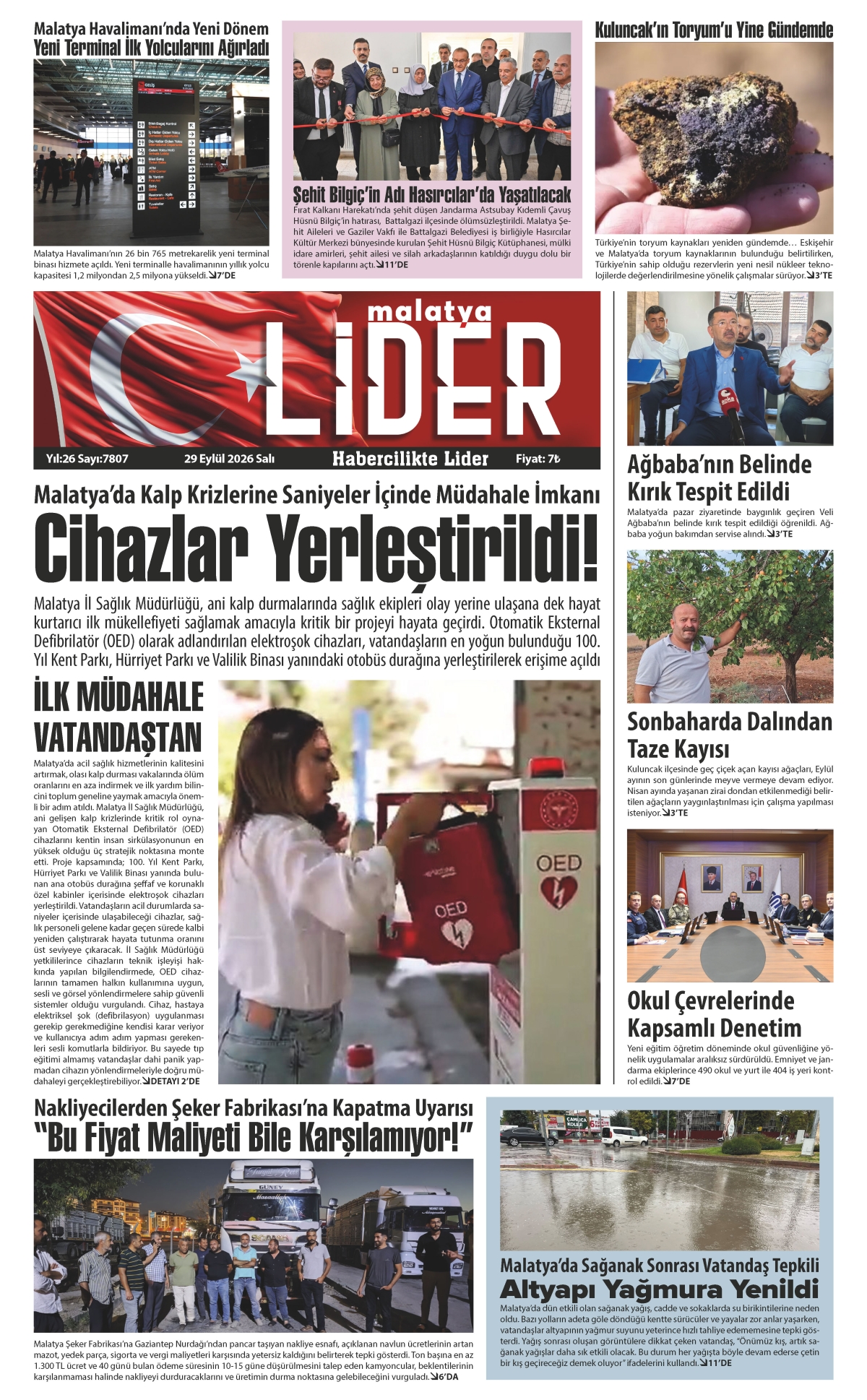 29 EYLÜL 2026 LİDER GAZETESİ