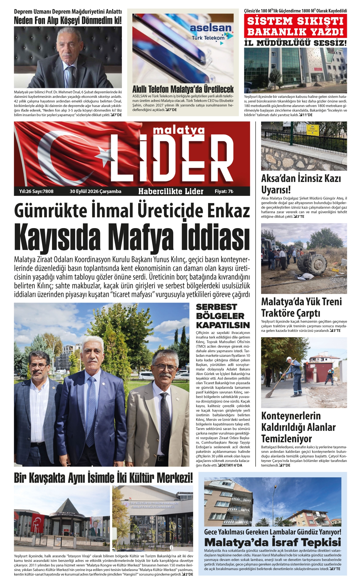 30 EYLÜL 2026 LİDER GAZETESİ