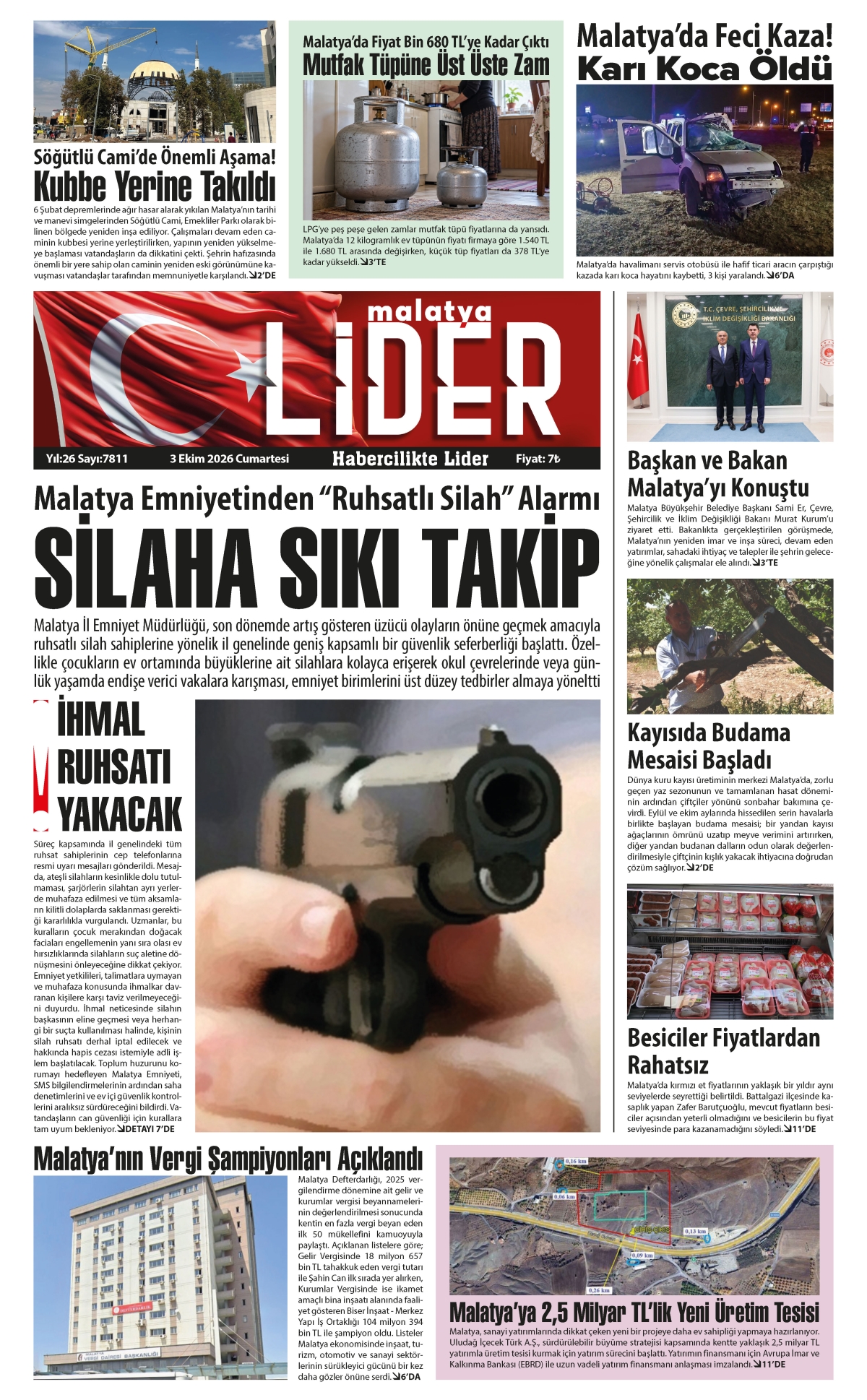 03 EKİM 2026 LİDER GAZETESİ