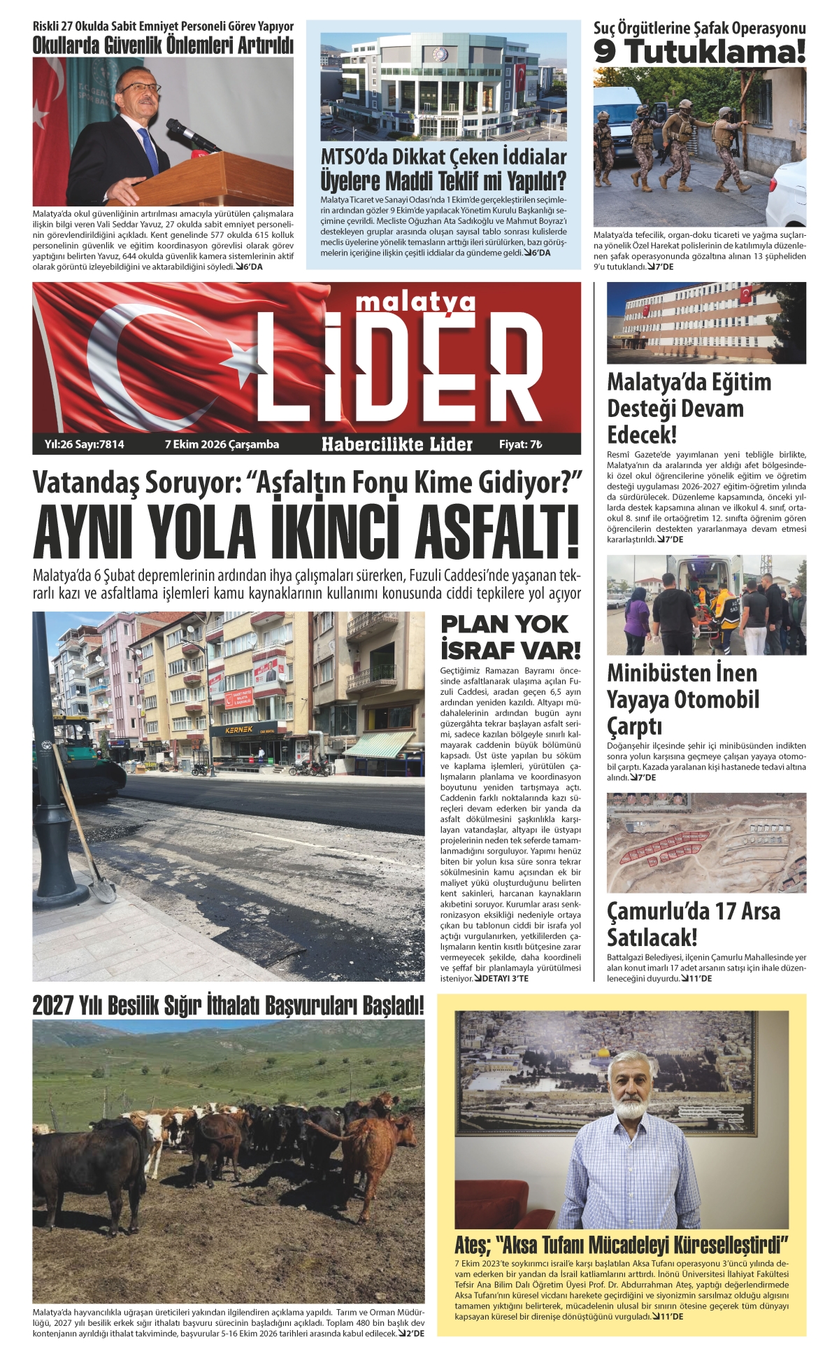 07 EKİM 2026 LİDER GAZETESİ