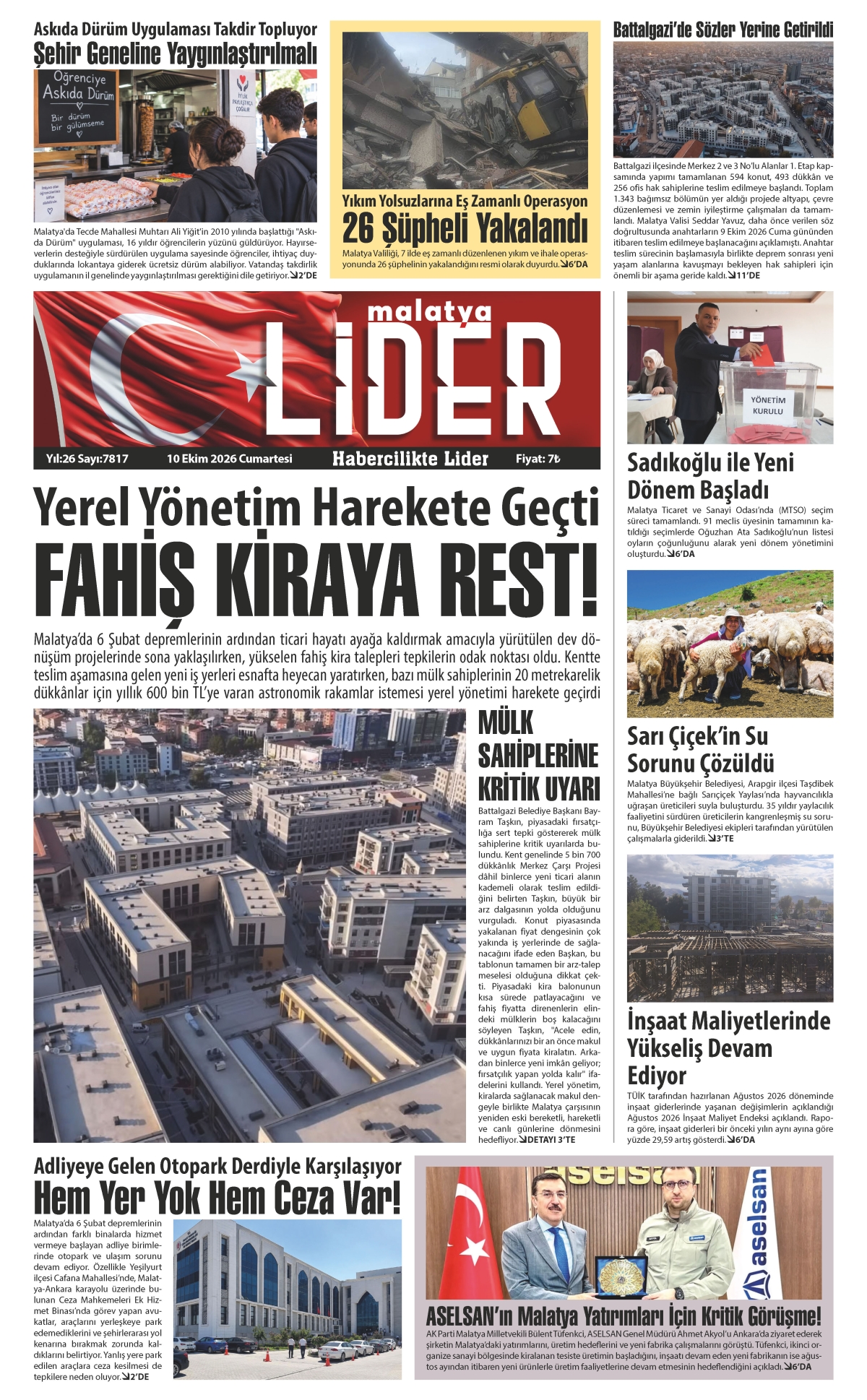 10 EKİM 2026 LİDER GAZETESİ