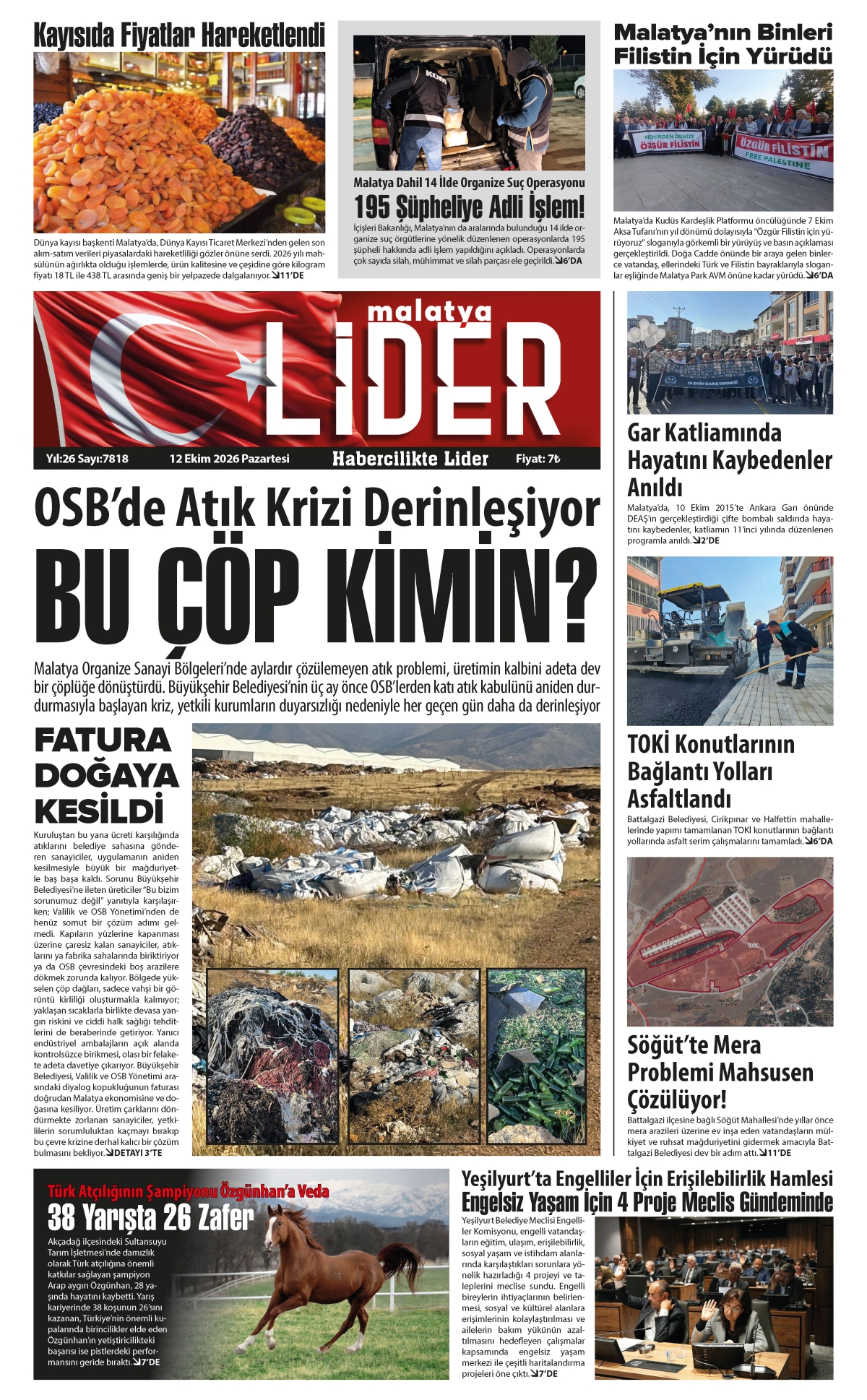 12 EKİM 2026 LİDER GAZETESİ