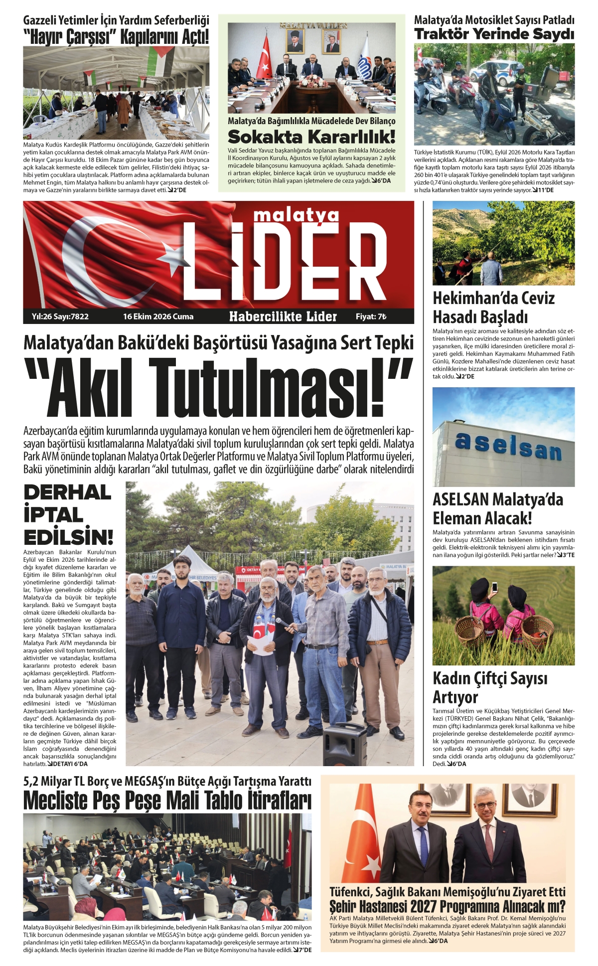 16 EKİM 2026 LİDER GAZETESİ