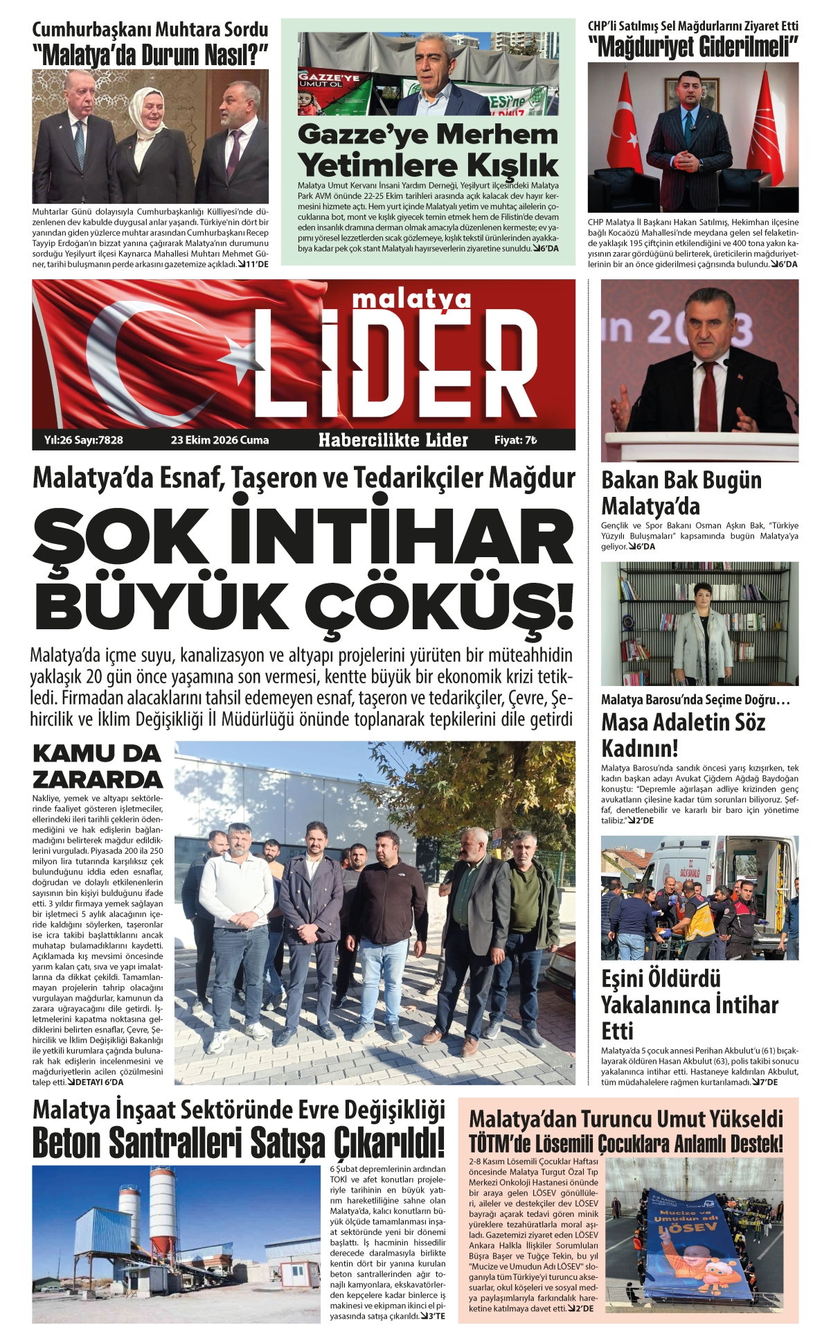 23 EKİM 2026 LİDER GAZETESİ