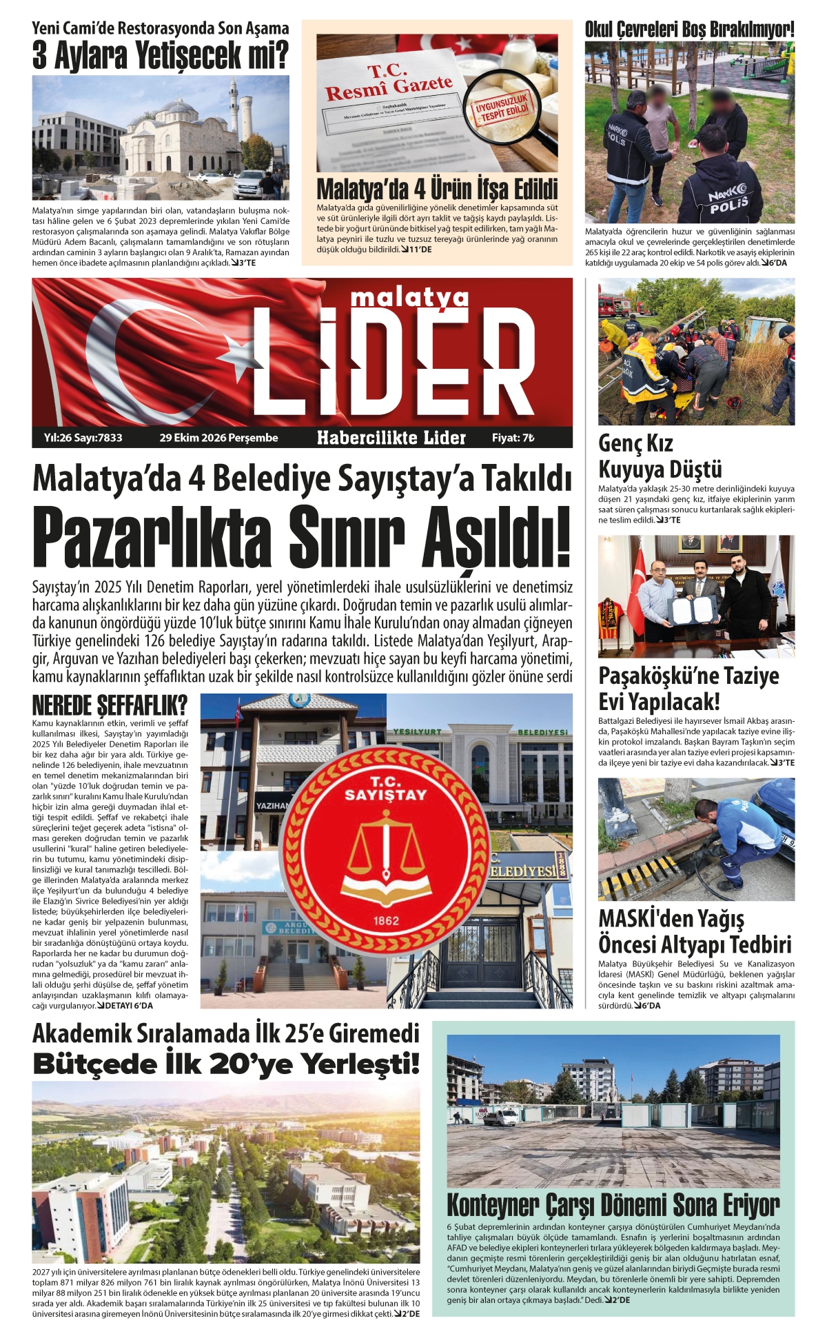 29 EKİM 2026 LİDER GAZETESİ