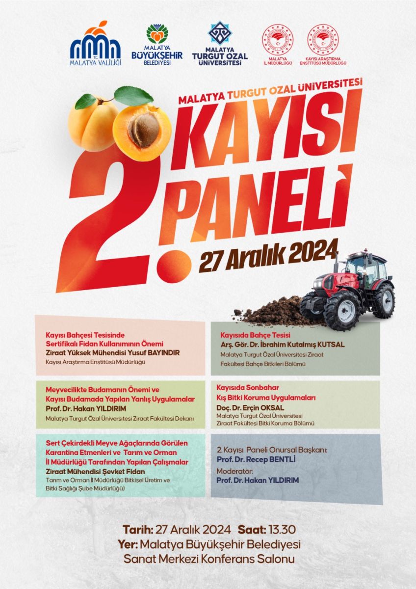 Turgut Özal Üniversitesi 2. Kayısı Panelini Düzenlemeye Hazırlanıyor