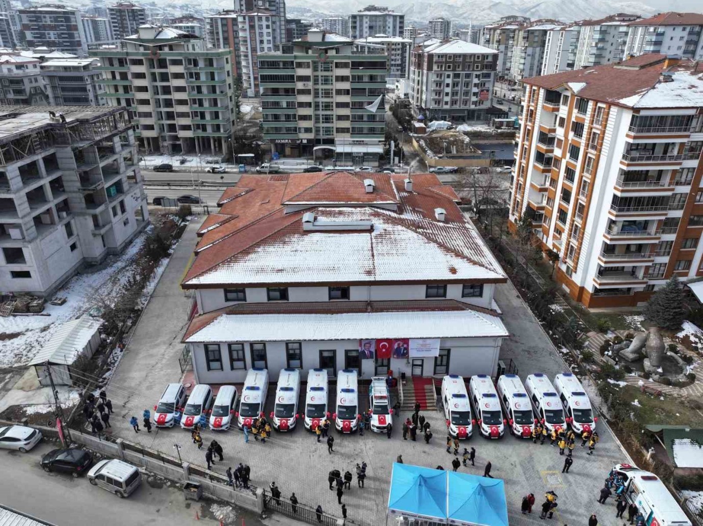 Malatya’ya Gönderilen Yeni Ambulanslar Hizmete Başladı