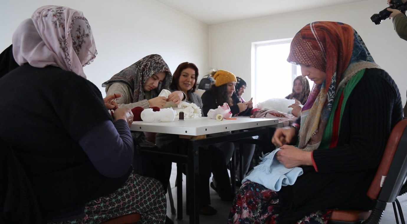  Yenice Köyü Kadınları,Dikiş Nakış Kursundan Memnun